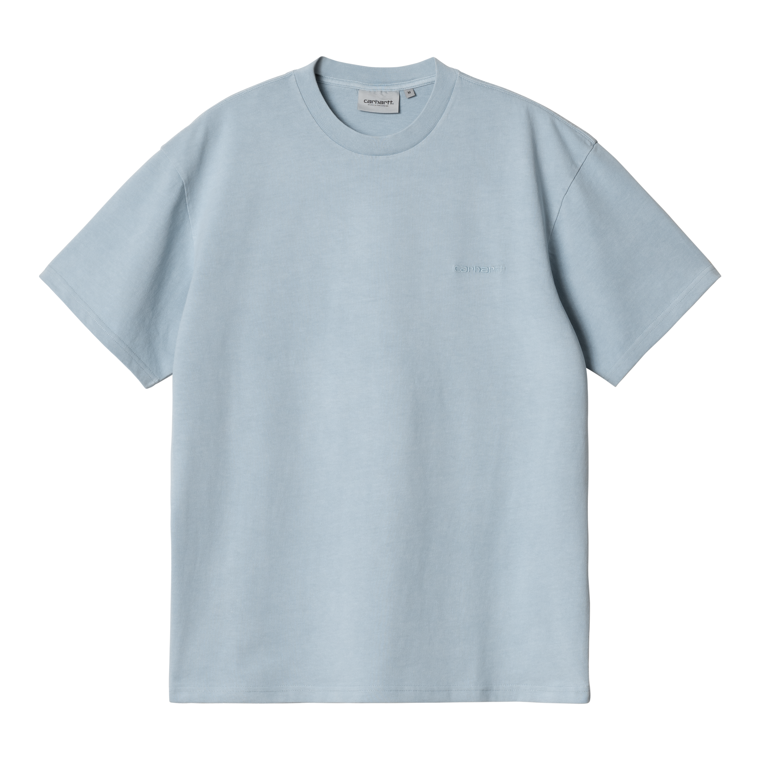 Carhartt WIP Short Sleeve Duster Script T-Shirt in Blue