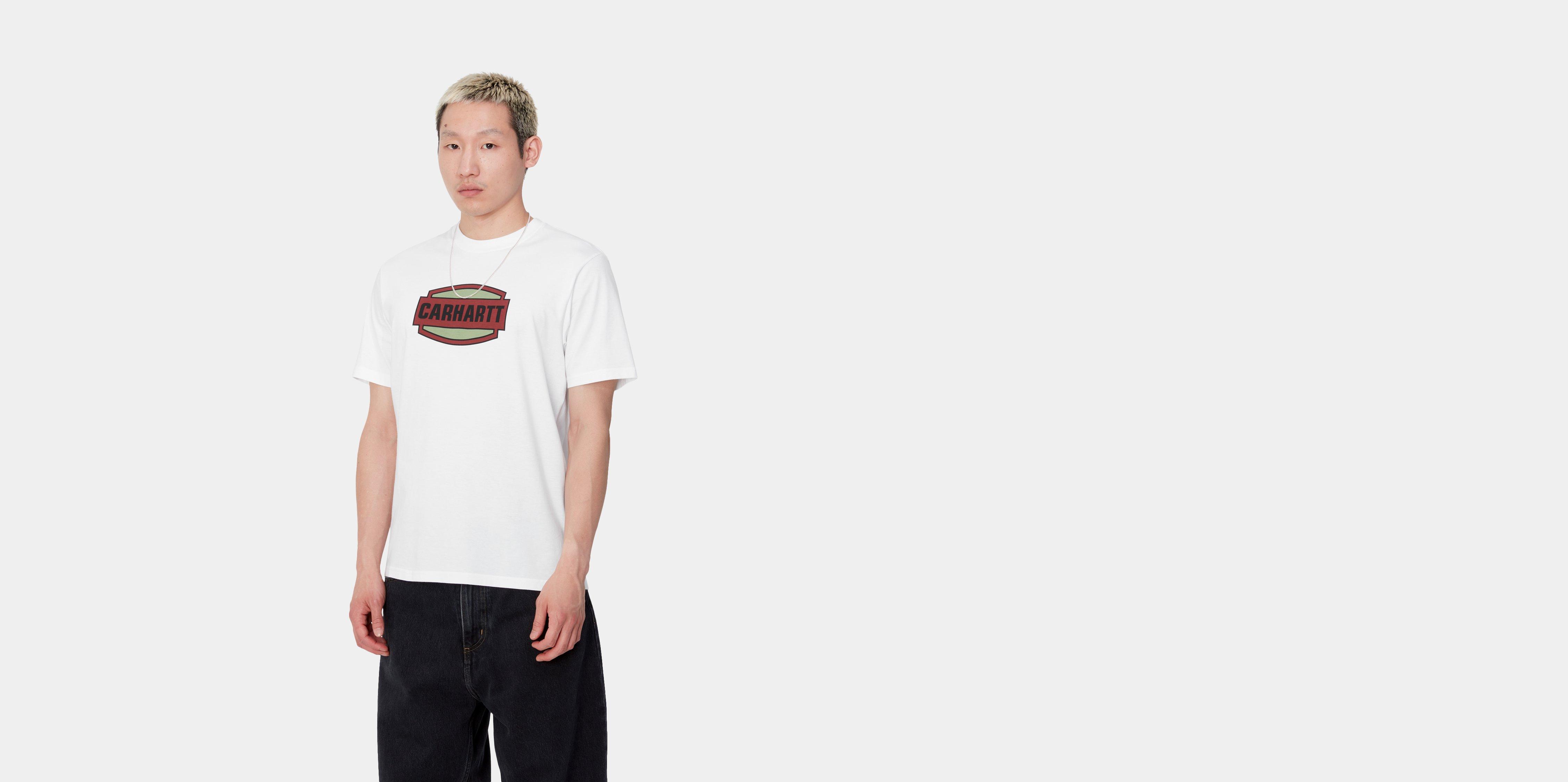 Carhartt WIP S/S Press Script T-Shirt White | S | Men