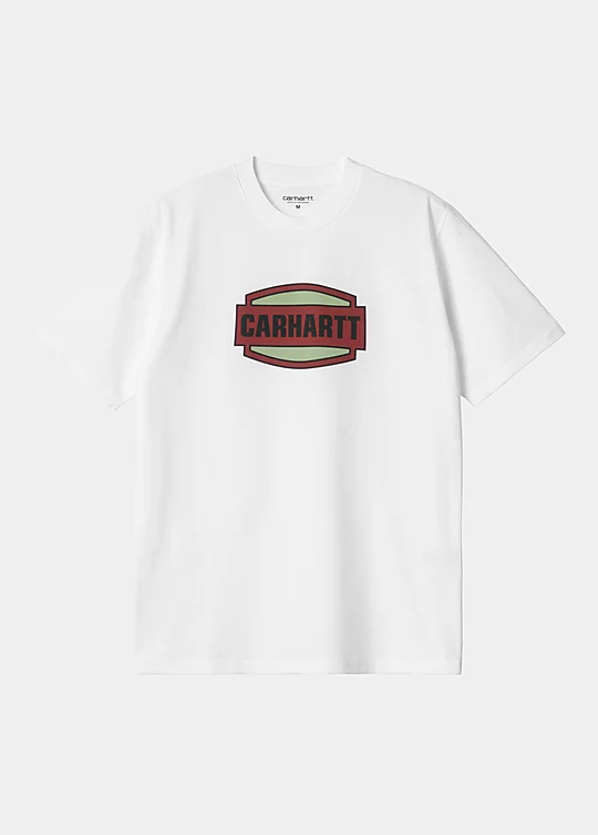 Carhartt WIP Short Sleeve Press Script T-Shirt em Branco