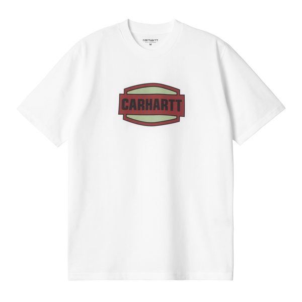 S/S Press Script T-Shirt White