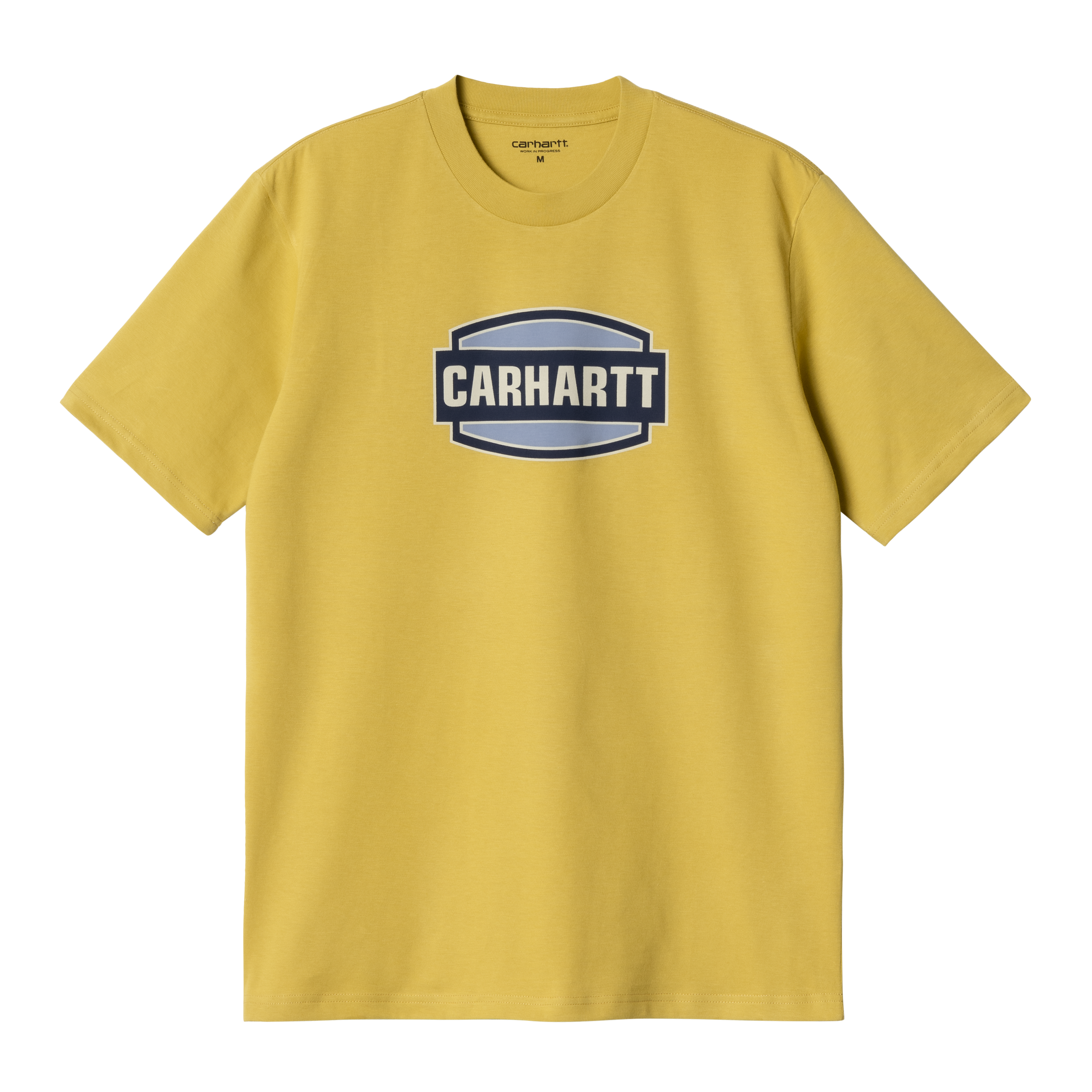 Carhartt WIP Short Sleeve Press Script T-Shirt in Yellow