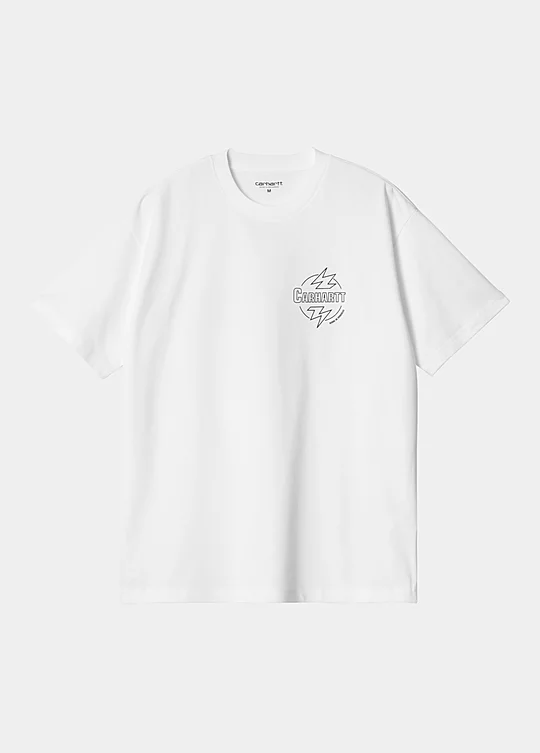 Carhartt WIP Short Sleeve Ablaze T-Shirt in Bianco