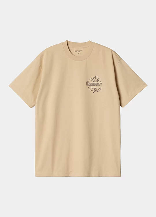 Carhartt WIP Short Sleeve Ablaze T-Shirt in Beige