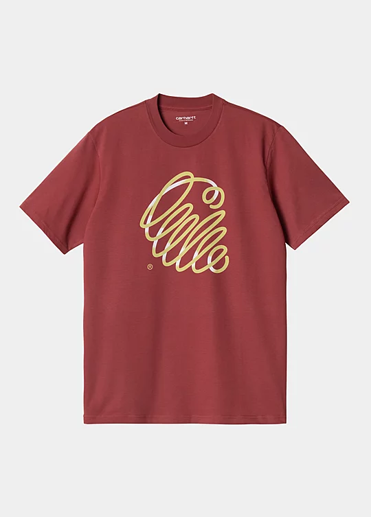 Carhartt WIP Short Sleeve Noodle T-Shirt em Vermelho