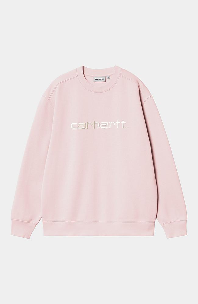 ★ドイツ発*carhartt WIP*新作*Java Tシャツ/AIR PINK★ Carhartt WIP W' Carhartt Sweatshirt, Air Pink / Wax