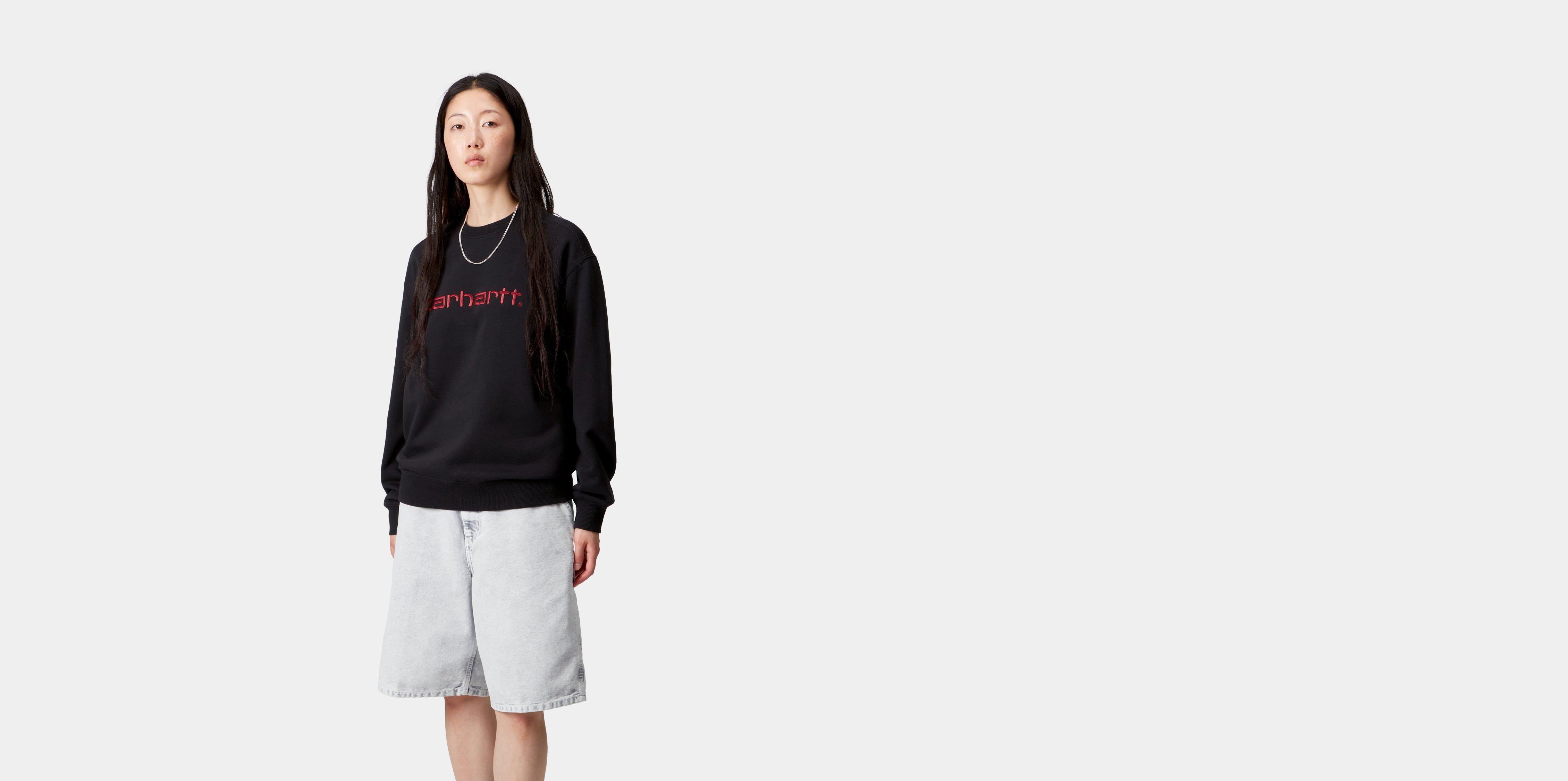 Carhartt WIP W' Carhartt Sweatshirt Black / Scarlet | S | Women