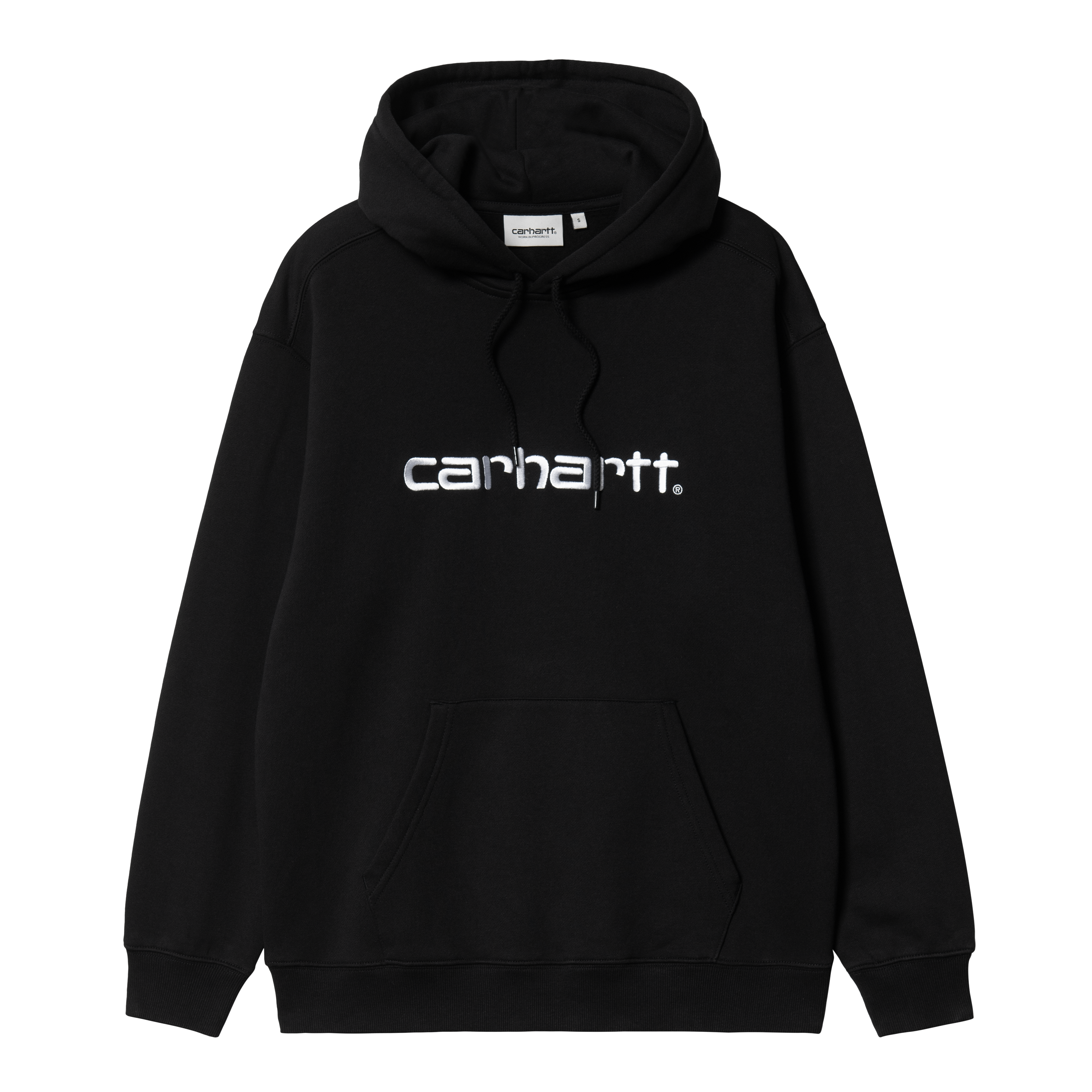 Carhartt WIP Women’s Hooded Carhartt Sweatshirt in Black