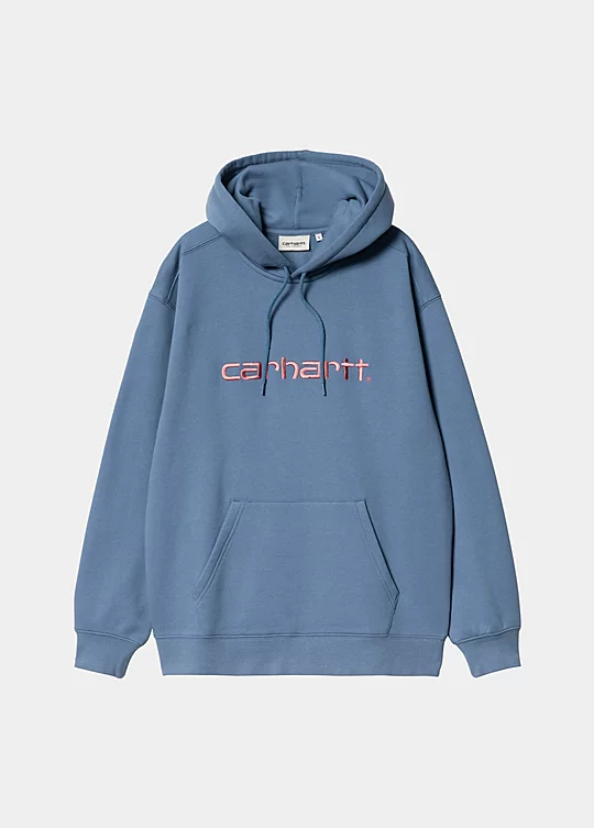 Carhartt WIP Women’s Hooded Carhartt Sweatshirt Bleu