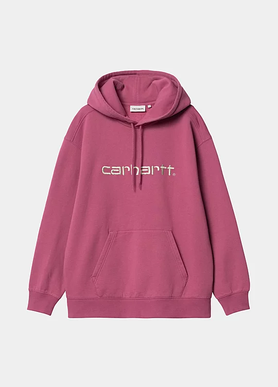 Carhartt WIP Women’s Hooded Carhartt Sweatshirt in Rosa