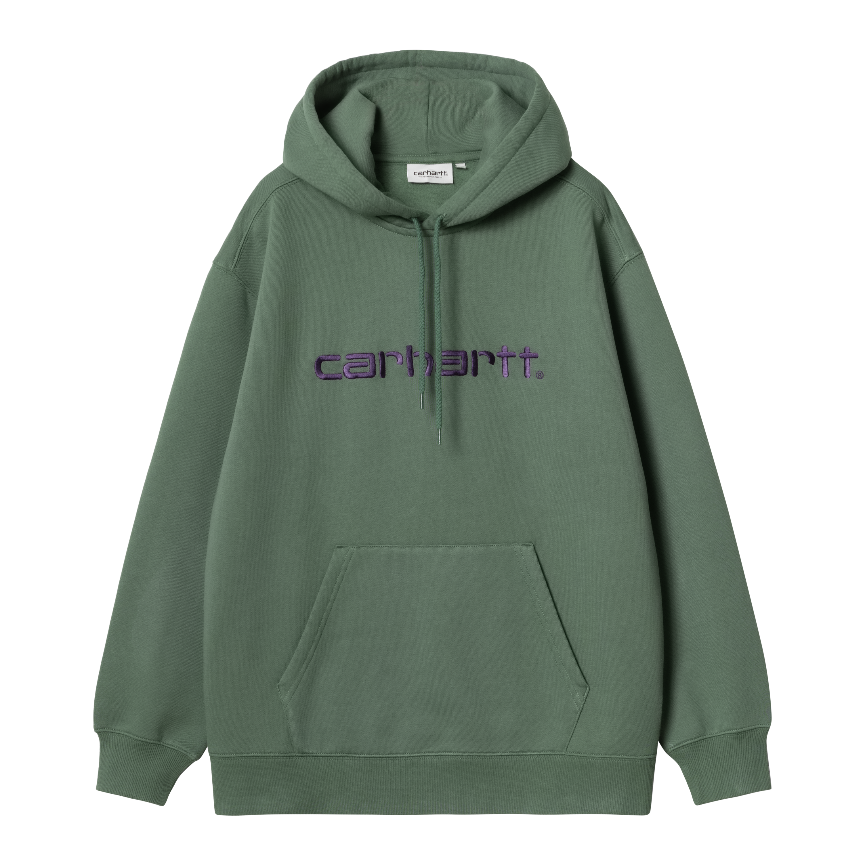 Carhartt WIP W Hooded Carhartt Sweatshirt Duck Green Aura Official Online Store