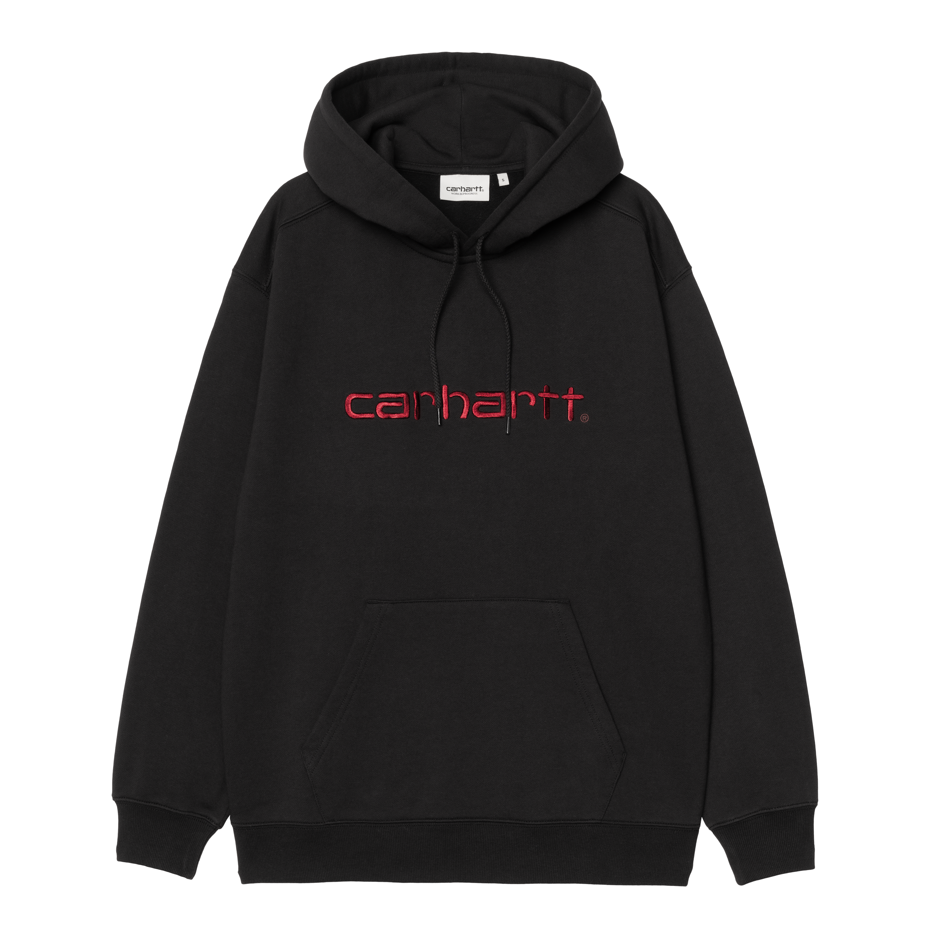 Carhartt WIP Women’s Hooded Carhartt Sweatshirt in Nero