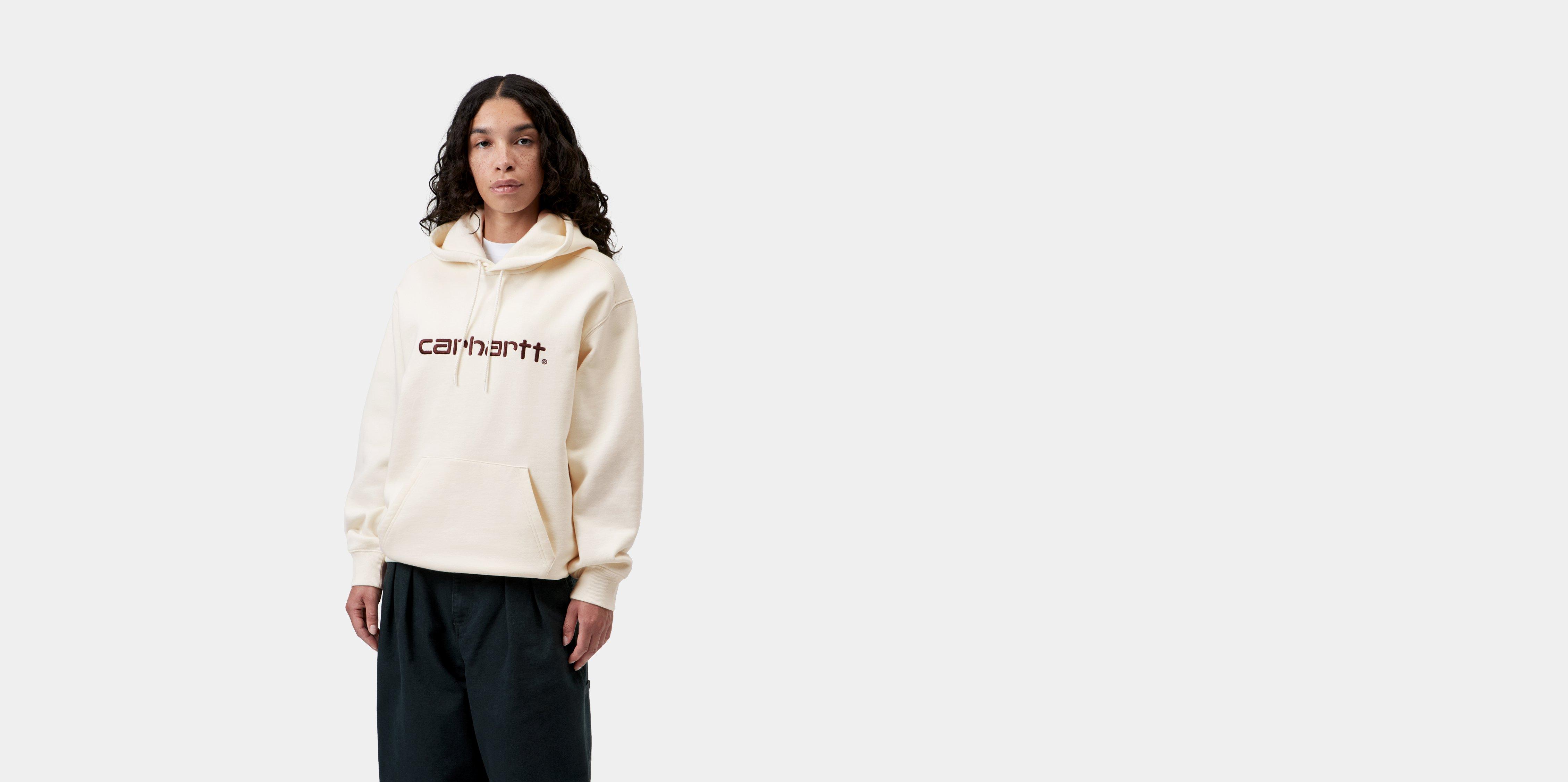 Carhartt WIP W' Hooded Carhartt Sweatshirt Wax / Palisander | L | Women