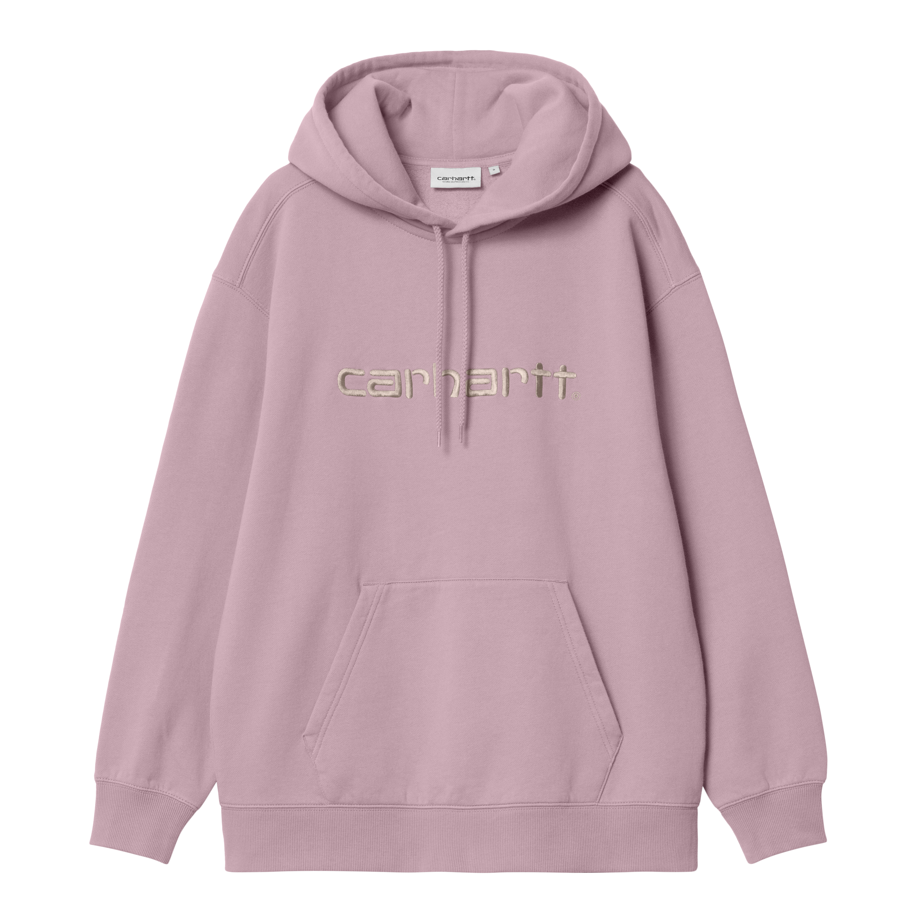 Carhartt WIP Women's Hooded Carhartt Sweatshirt, Gentle Pink