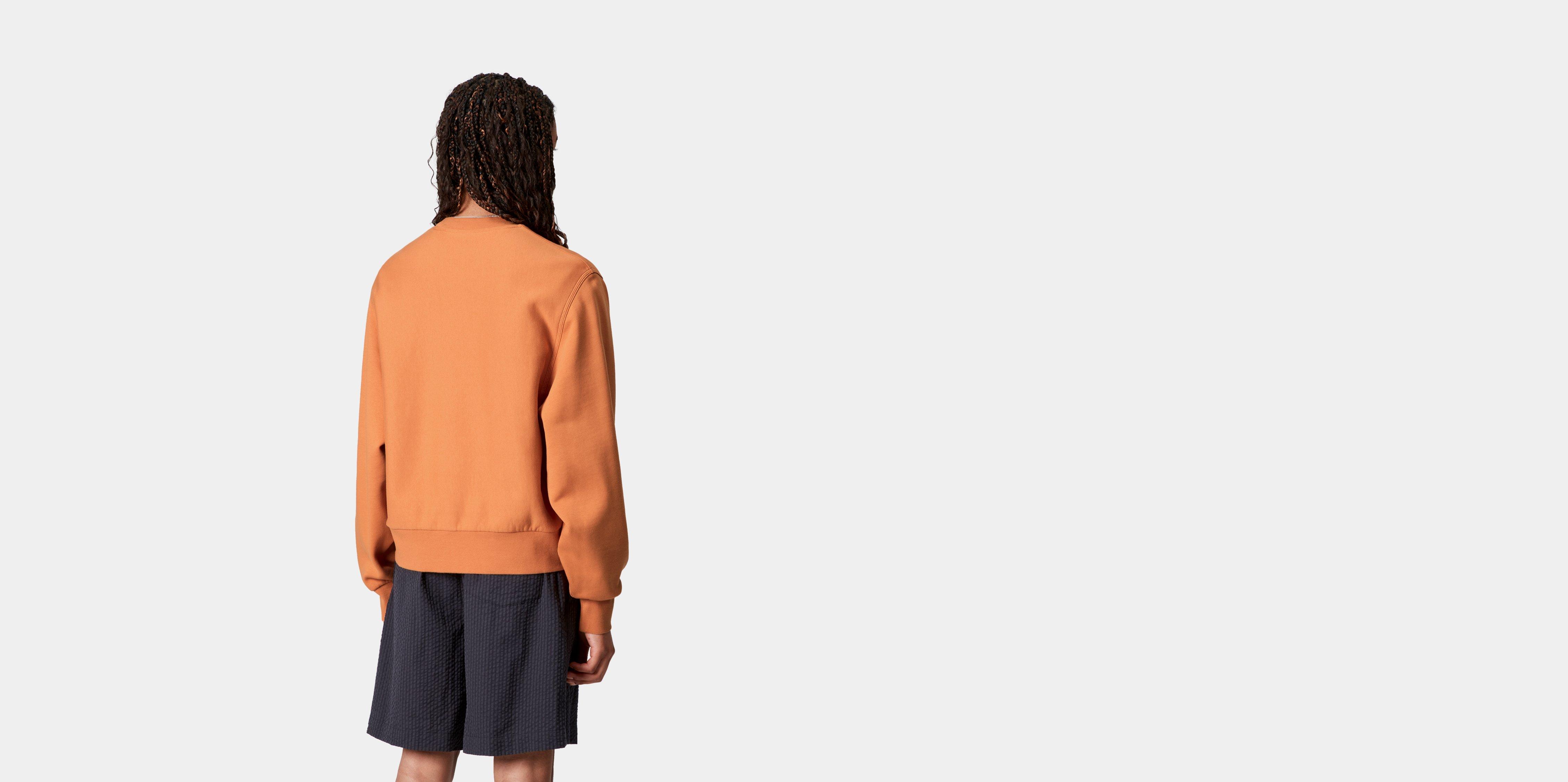 Carhartt WIP Women’s American Script Sweatshirt in Orange