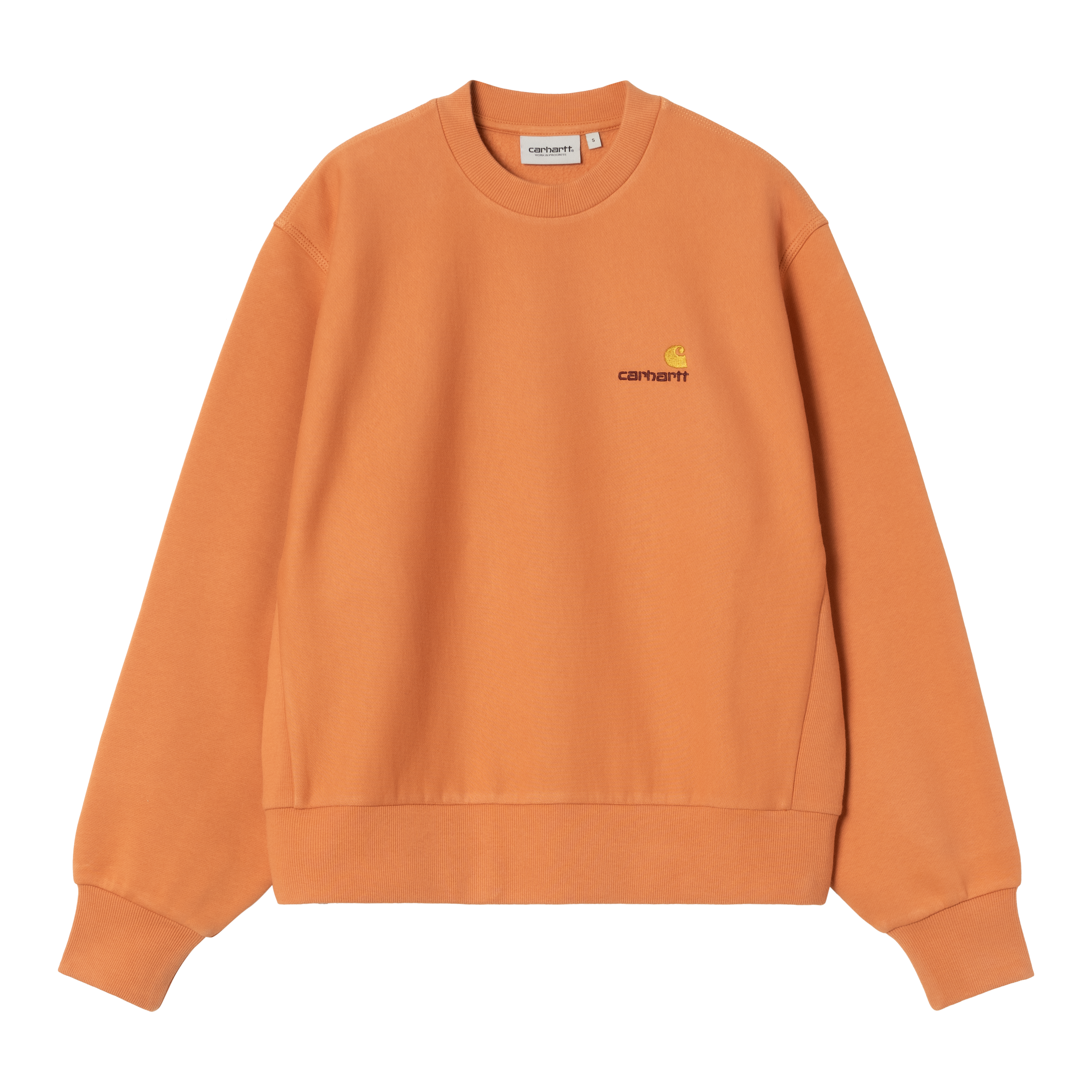 Carhartt WIP Women’s American Script Sweatshirt in Arancione