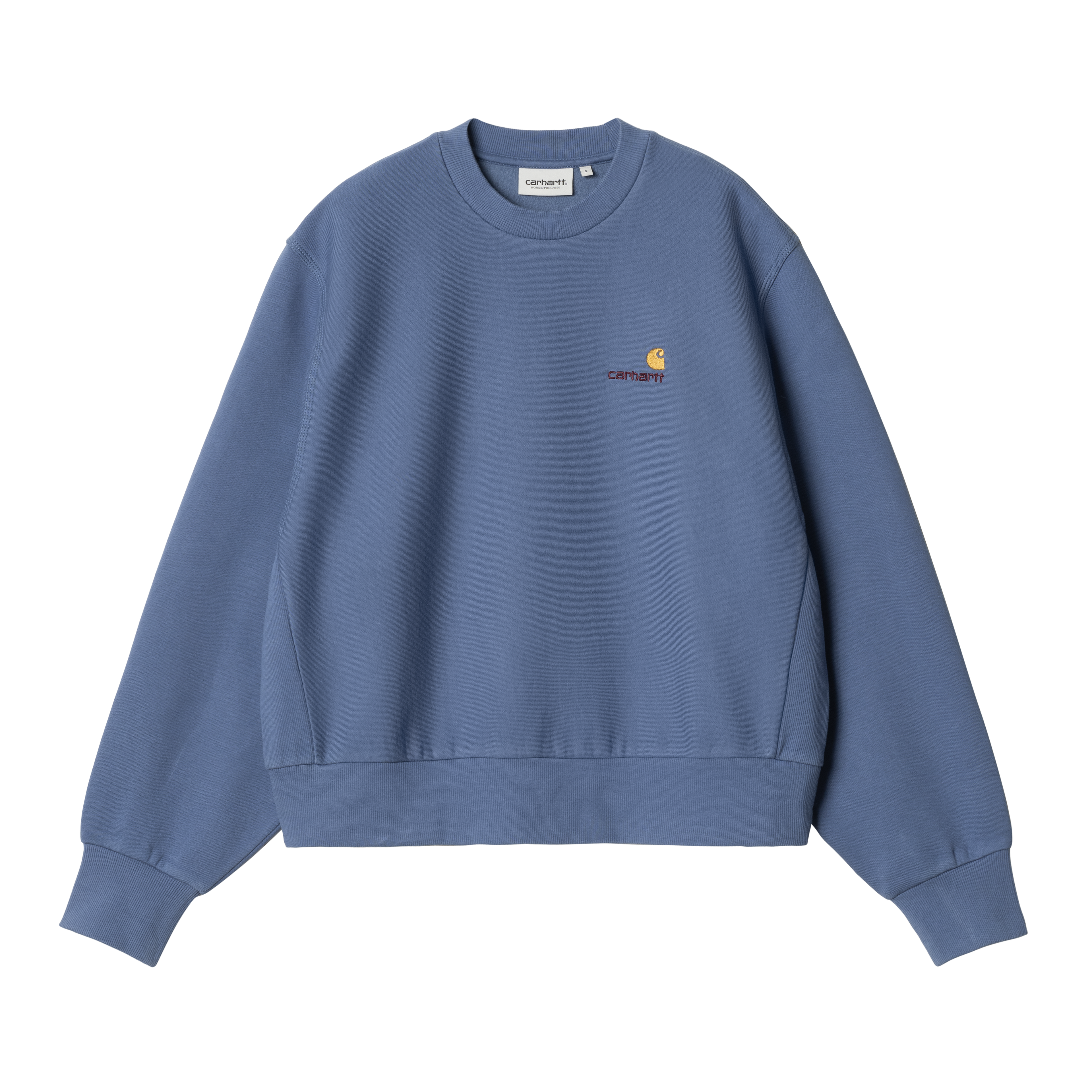 Carhartt WIP W' American Script Sweatshirt, Blue Iris