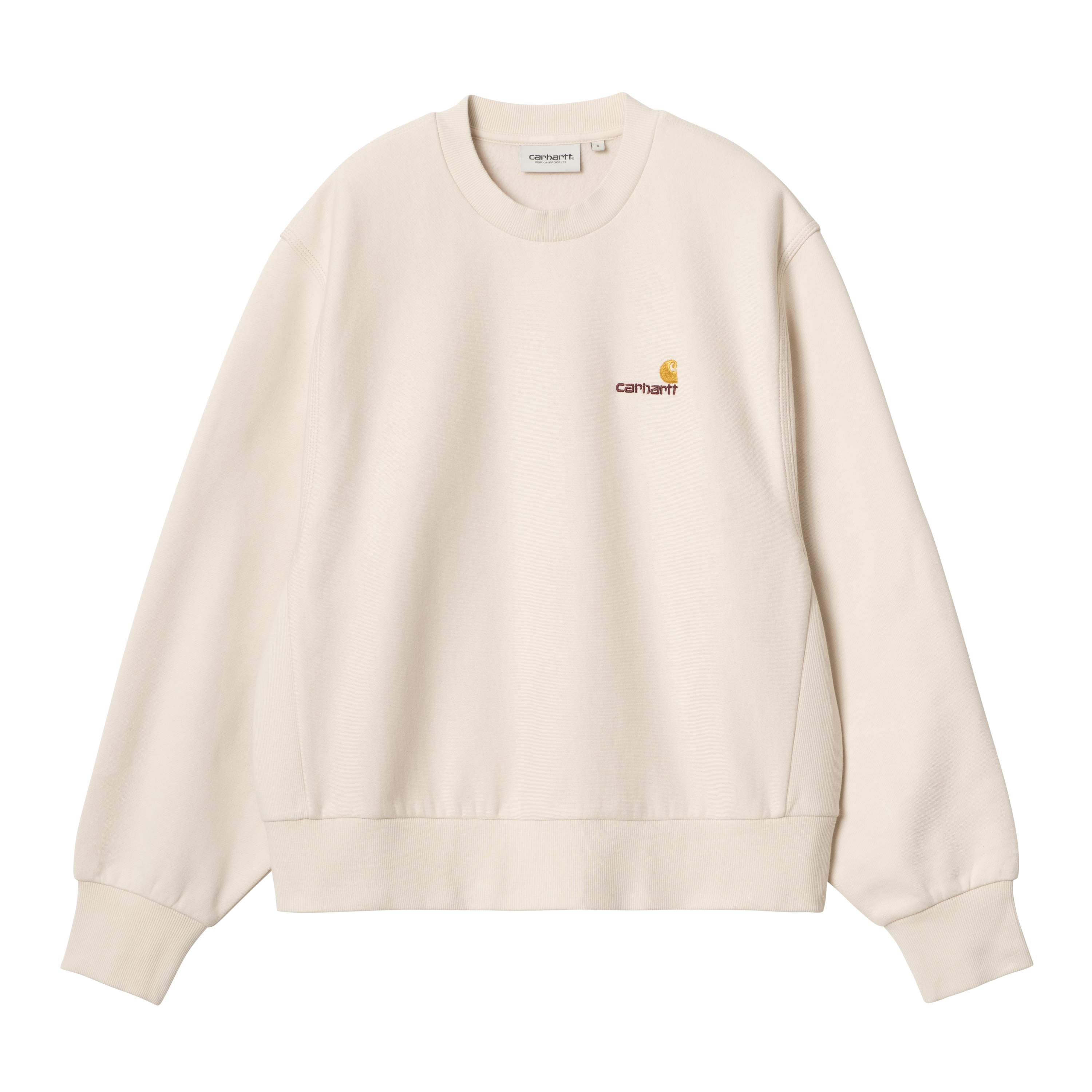 Carhartt WIP Women’s American Script Sweatshirt en Beige