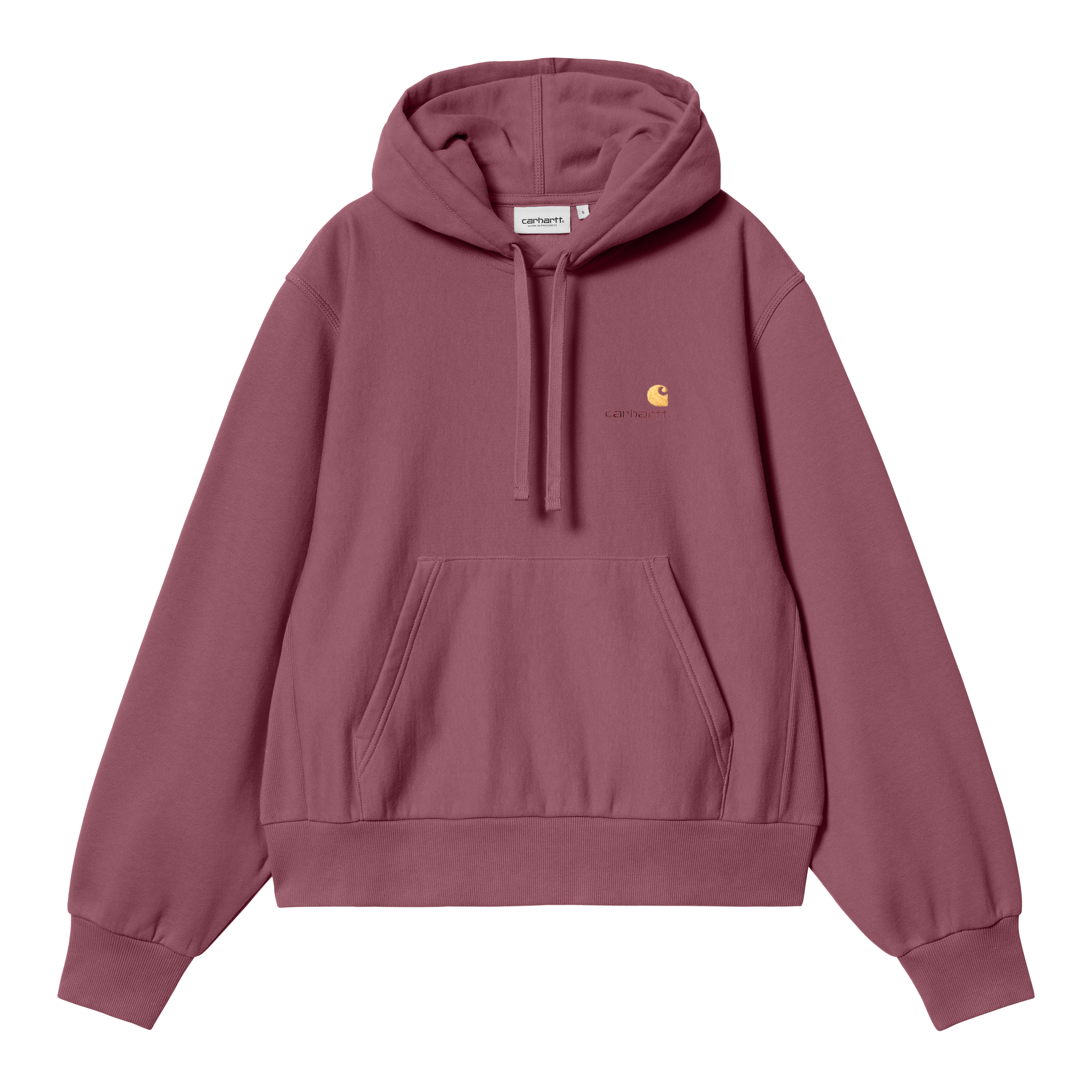 Carhartt WIP Women’s Hooded American Script Sweatshirt in Rosa