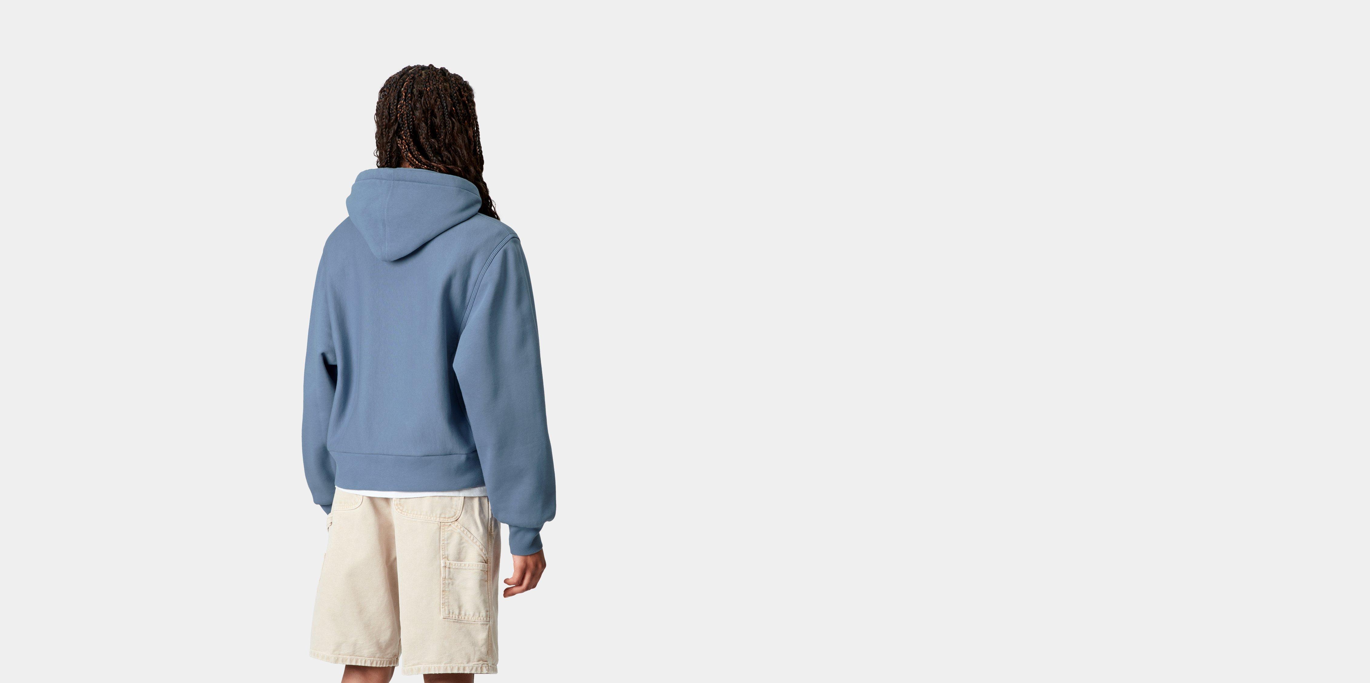 Carhartt WIP Women’s Hooded American Script Sweatshirt in Blau