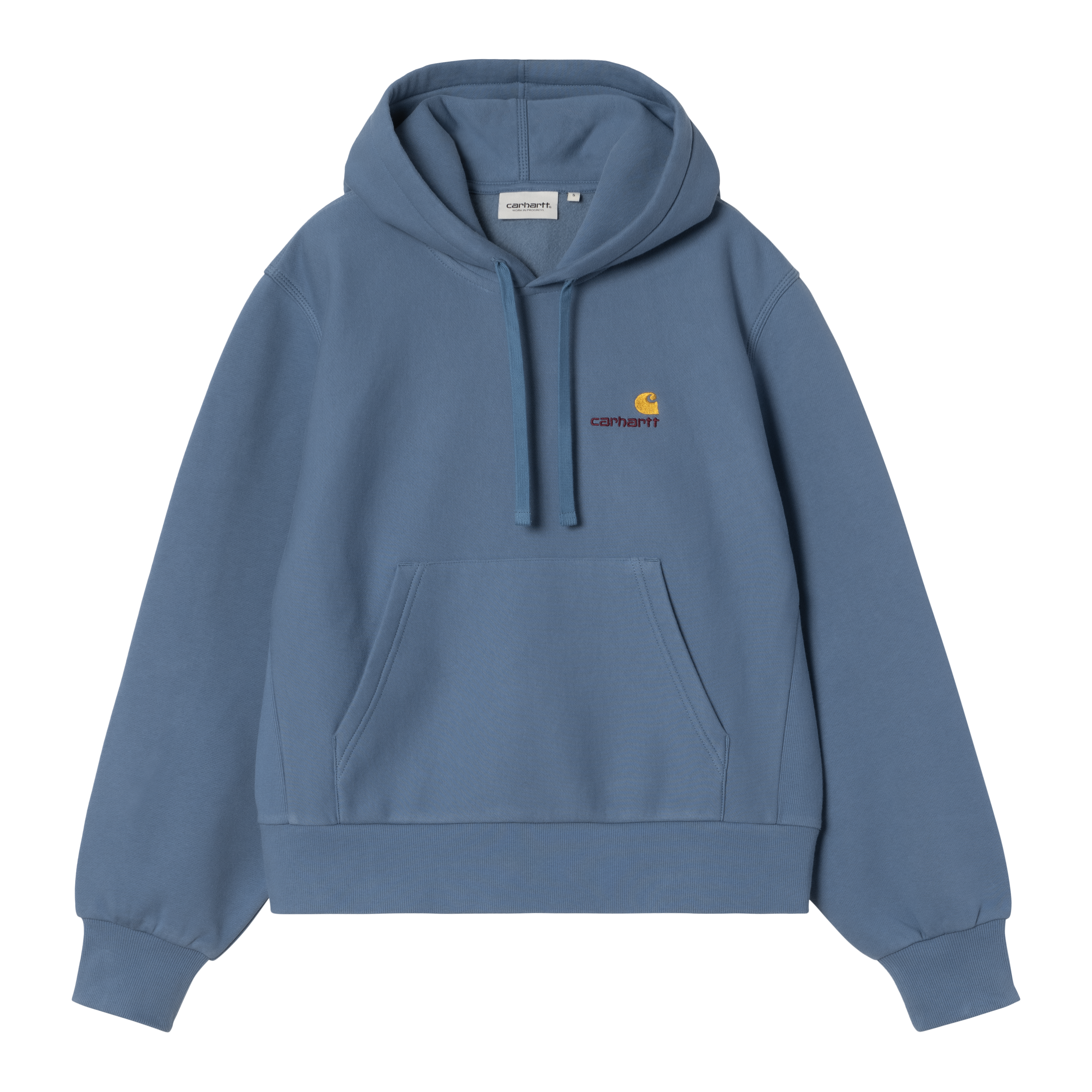 Carhartt WIP Women’s Hooded American Script Sweatshirt in Blu