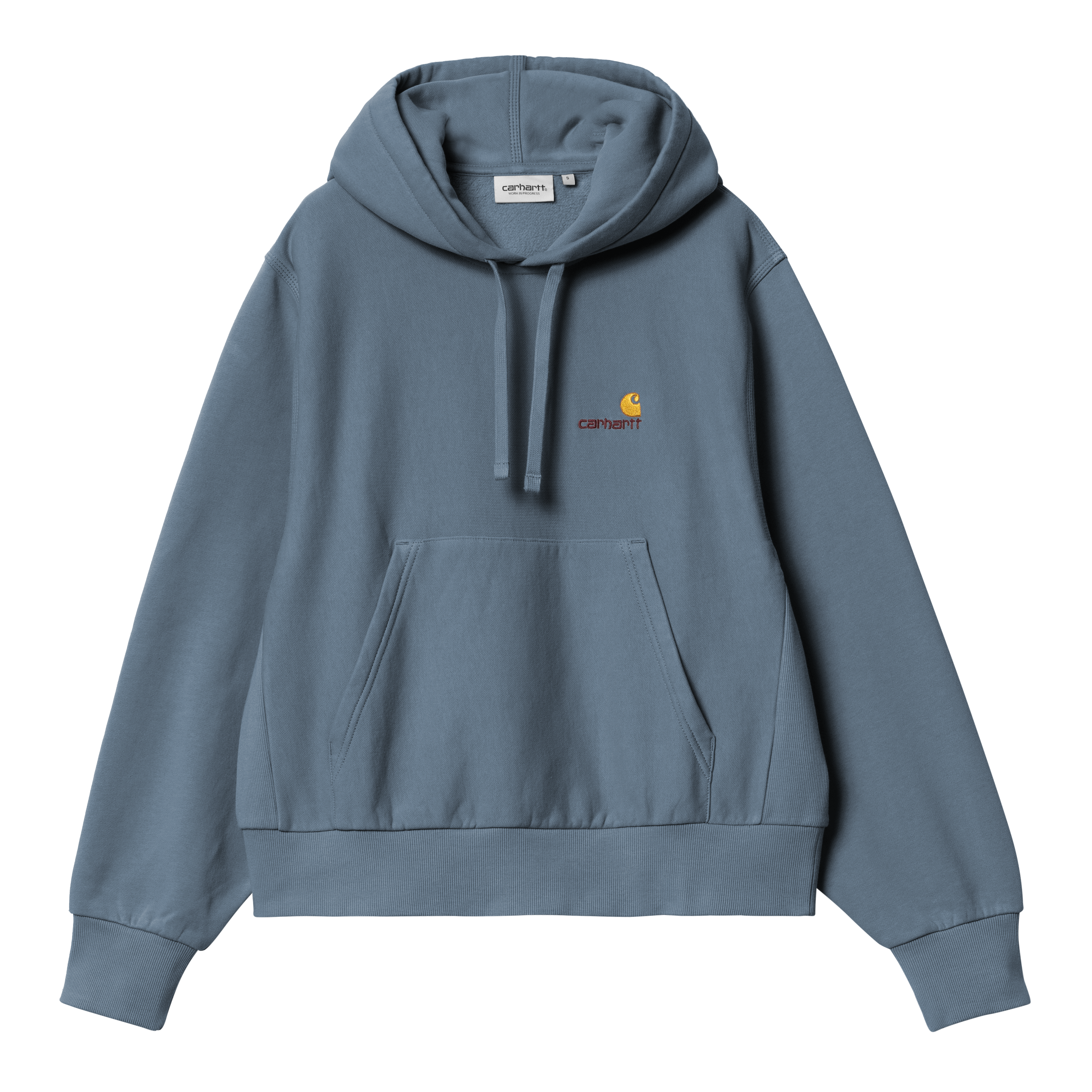 Carhartt WIP Women’s Hooded American Script Sweatshirt in Blu