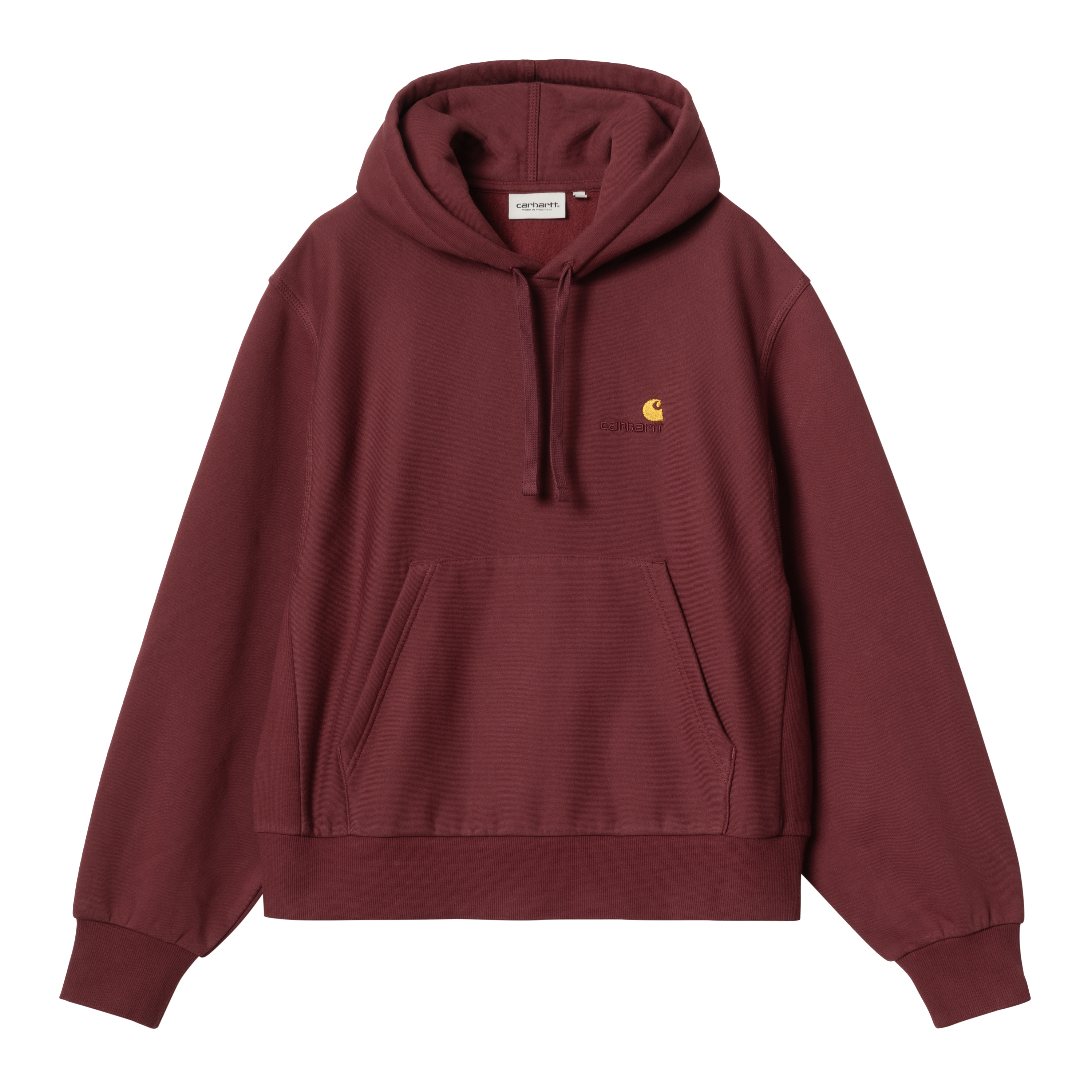 Carhartt WIP Women’s Hooded American Script Sweatshirt in Red