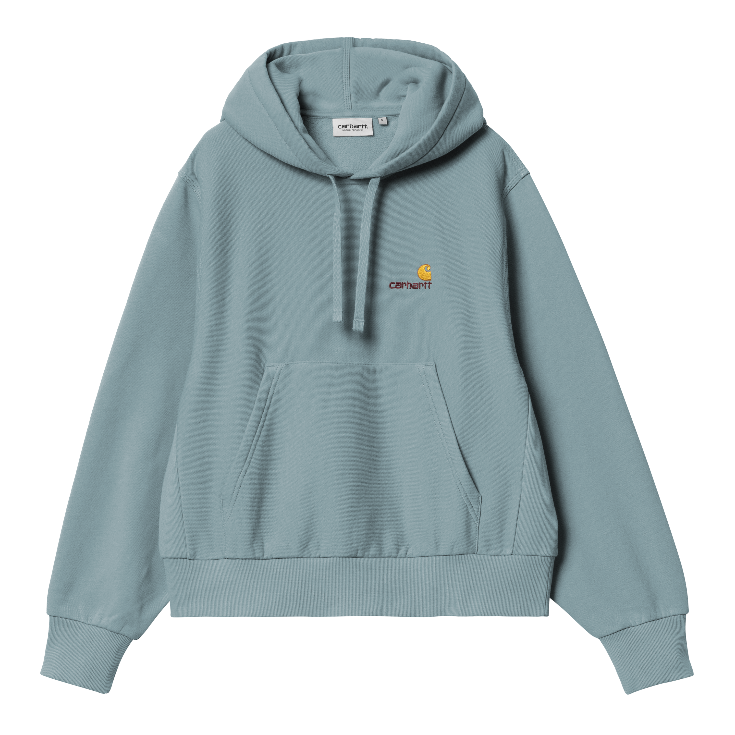 【Carhartt】 ★ HOODED AMERICAN SCRIPT SWEATSHIRT ★ 4COLORS I033650_33E_XX-ST-01?$