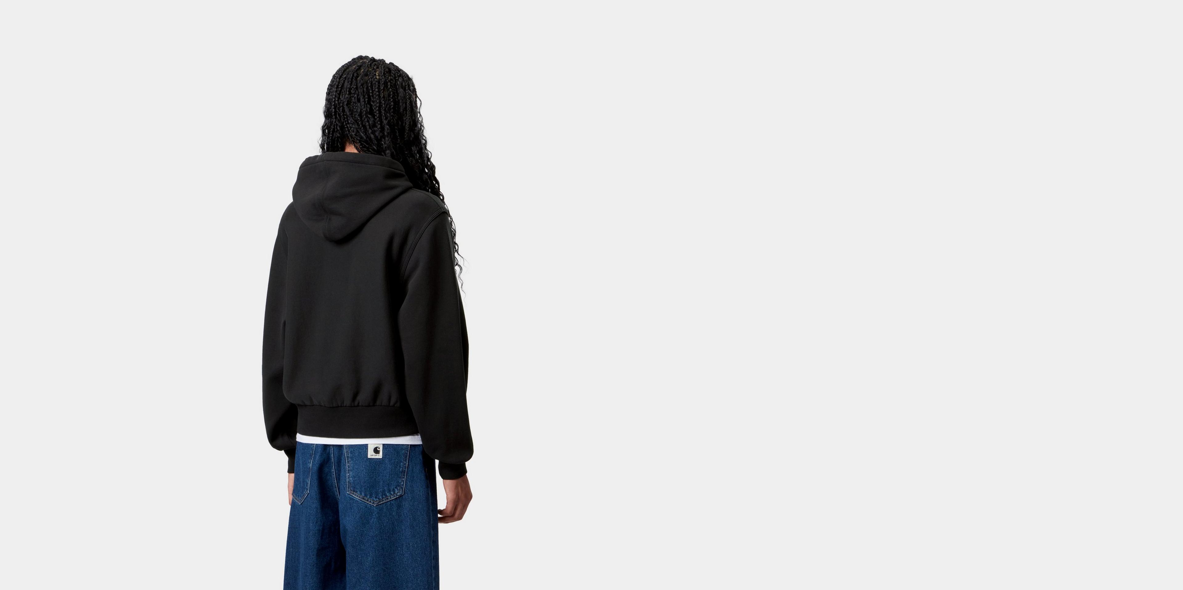 【Carhartt】American Script cotton blend sweatshirt ブラック Carhartt WIP American Script Sweatshirt Black | BSTN Store