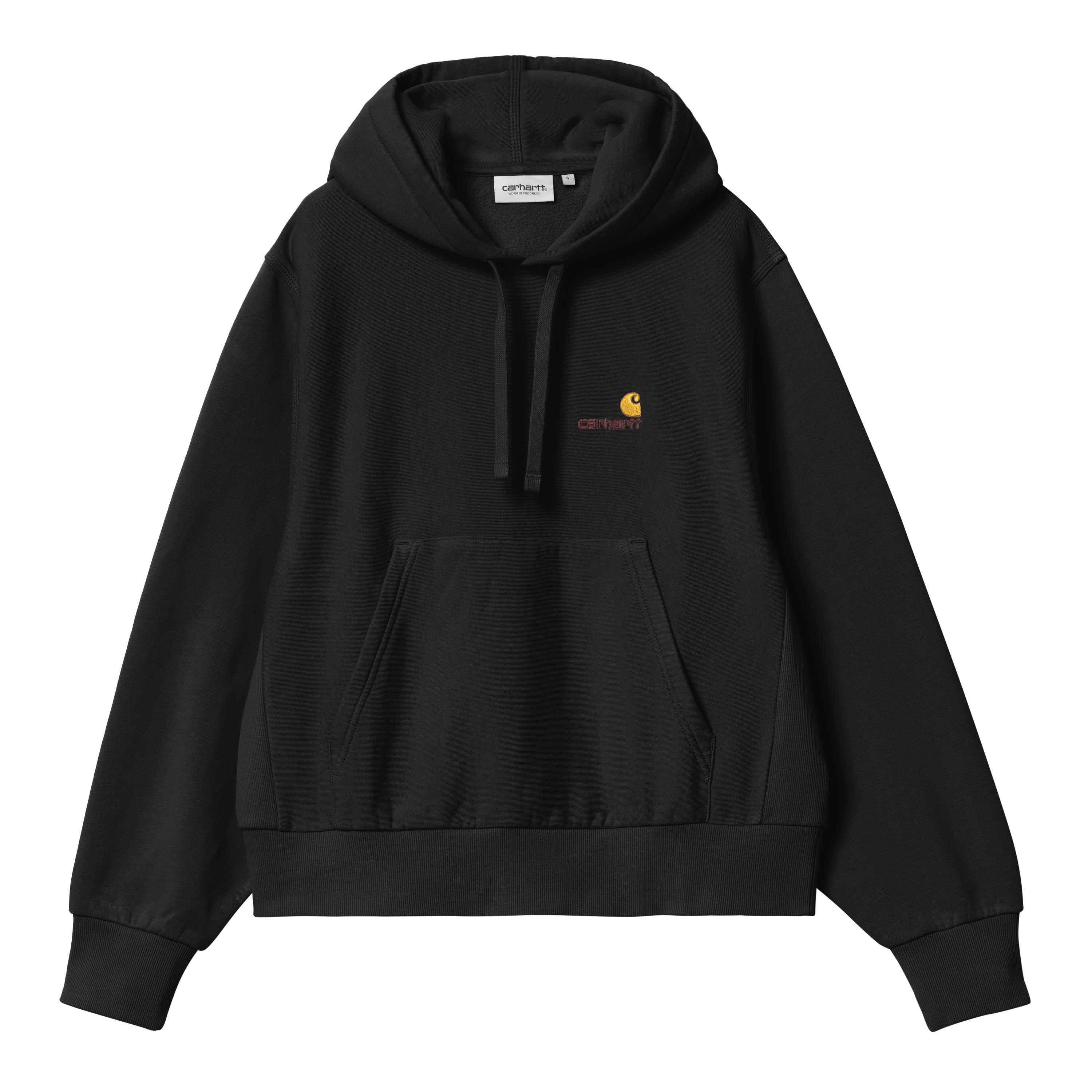 Carhartt WIP Women’s Hooded American Script Sweatshirt en Negro