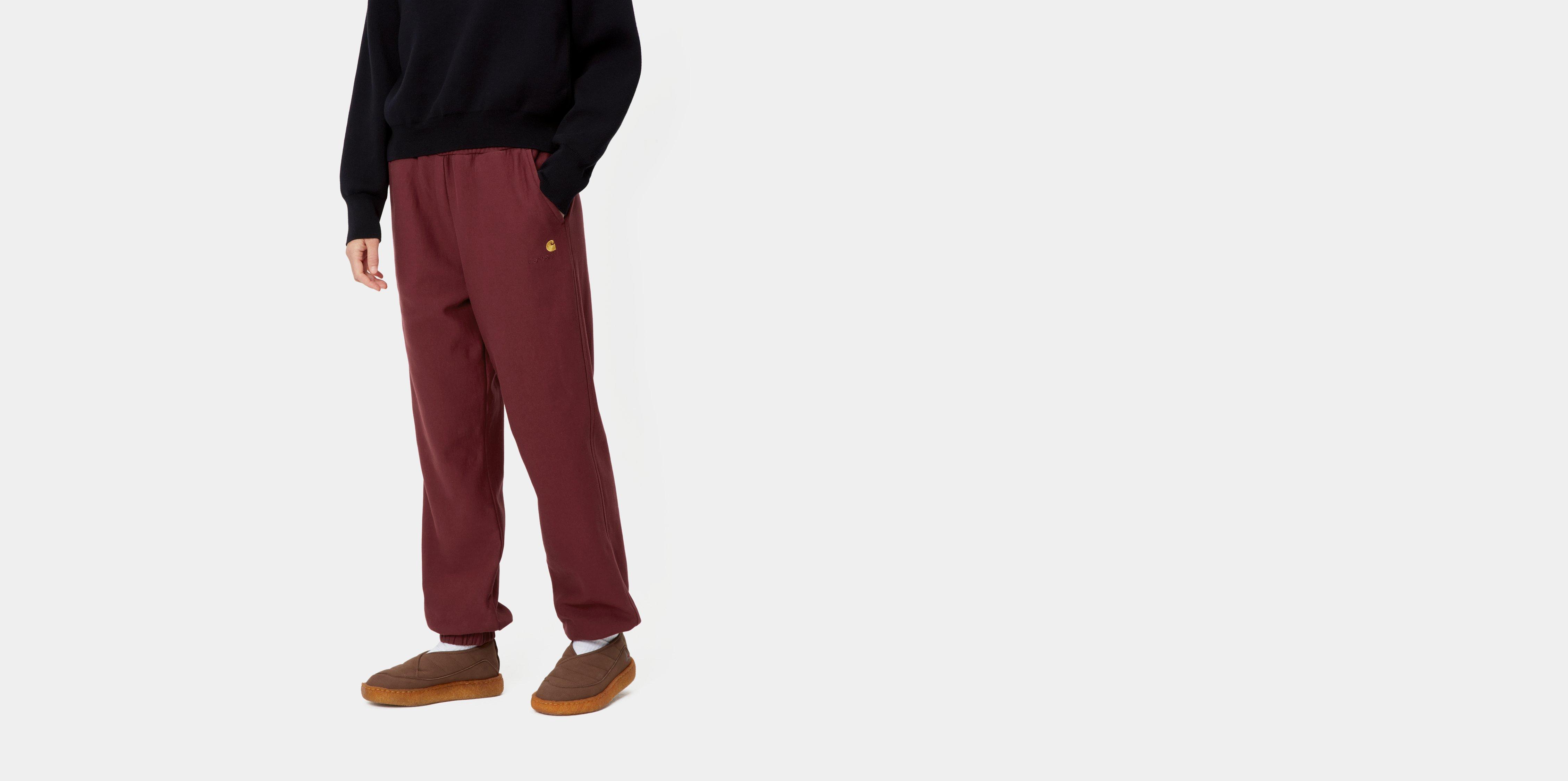 Carhartt WIP W American Script Sweat Pant Malbec Official Online Store