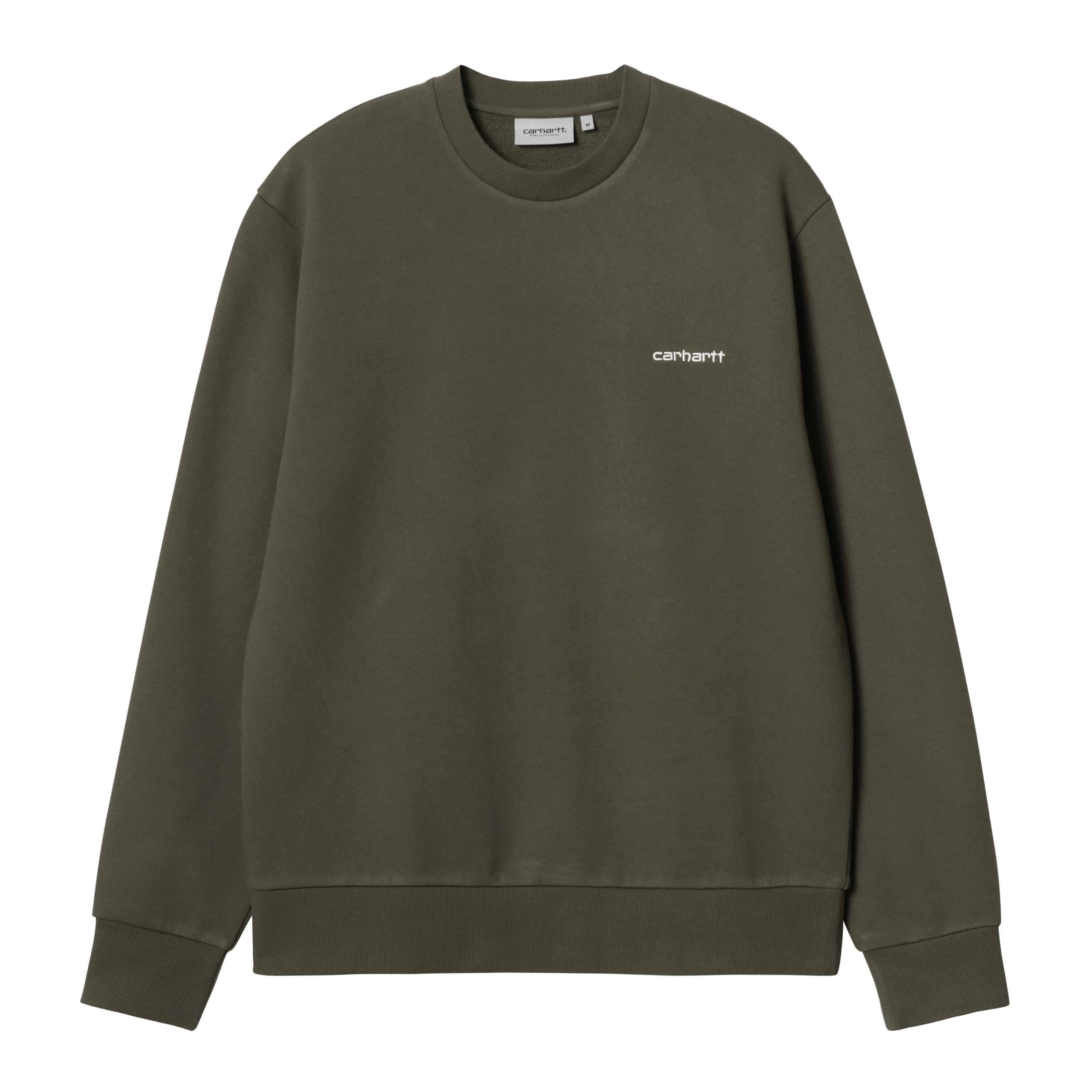 Carhartt WIP Script Embroidery Sweat in Grün