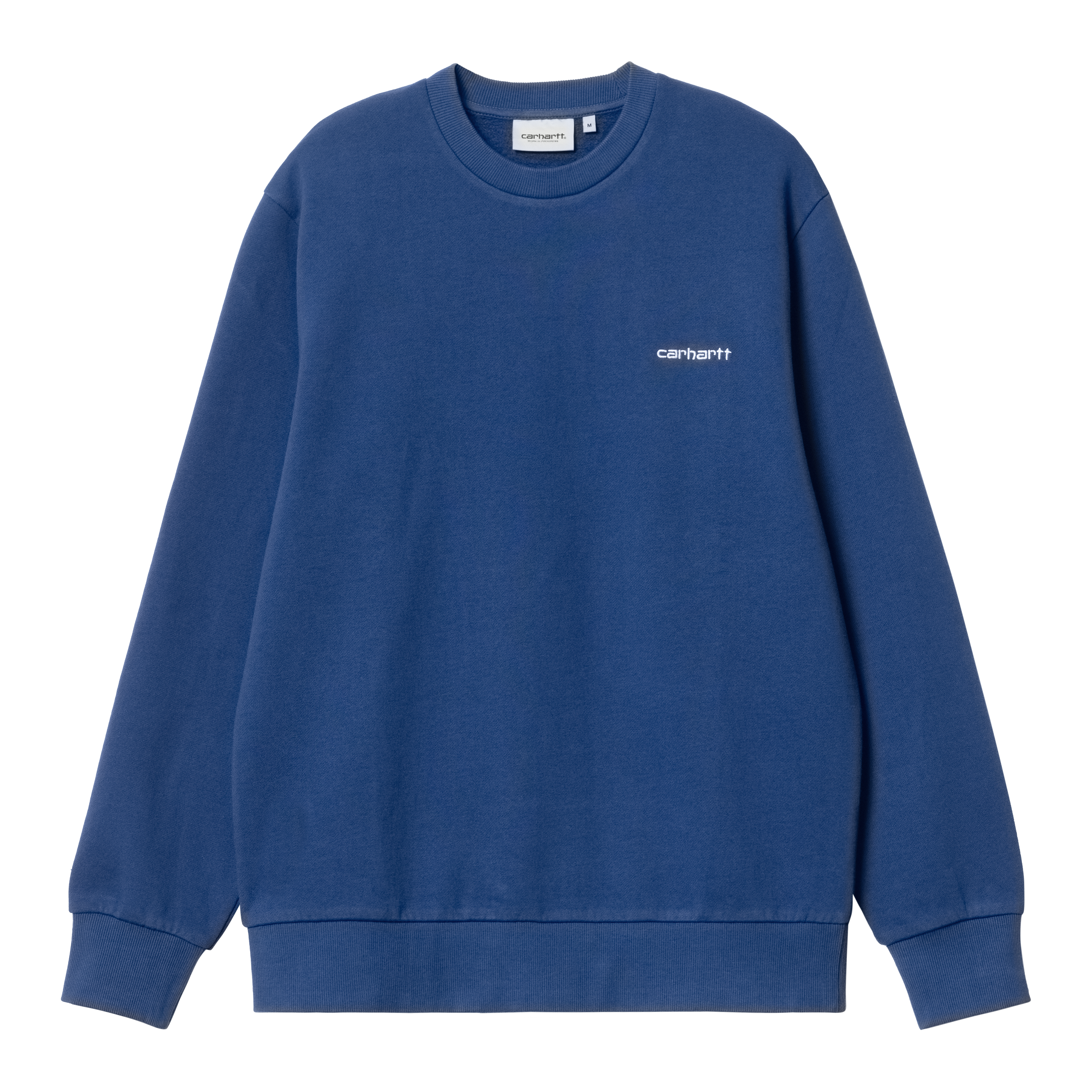 Carhartt WIP Script Embroidery Sweat in Blau