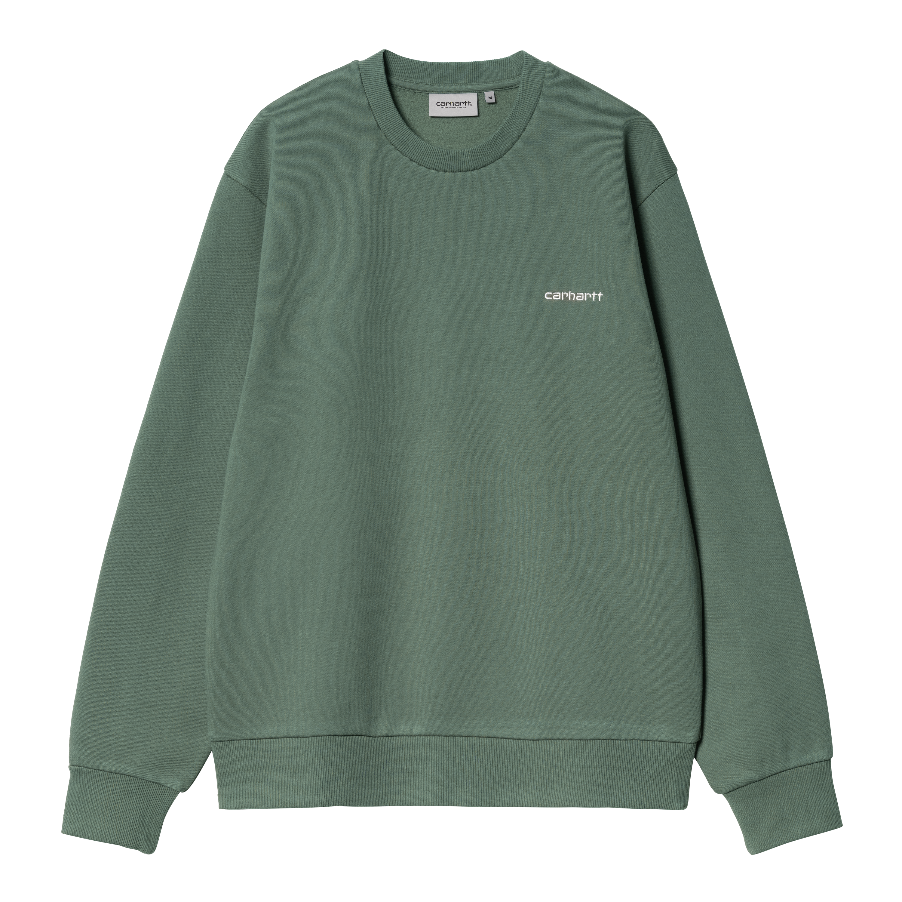 Carhartt WIP Script Embroidery Sweat in Grün