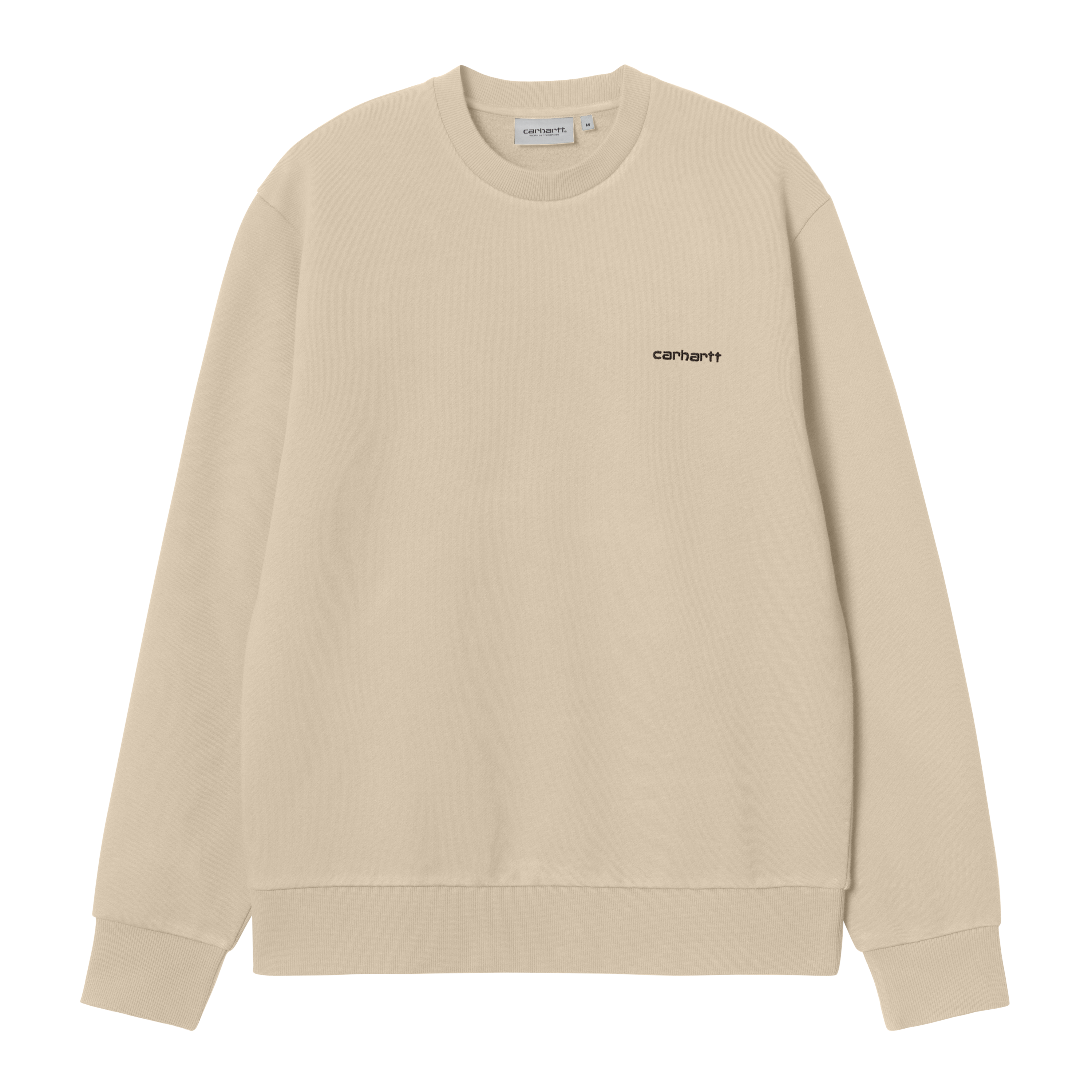 Carhartt WIP Script Embroidery Sweat in Beige