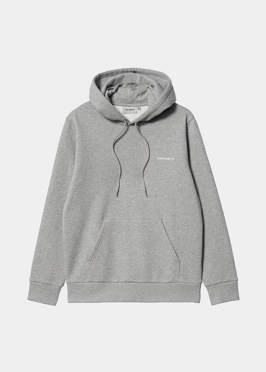 Carhartt WIP Hooded Chase Sweatshirt, Grey Heather / Gold Carhartt WIP Hooded Chase Sweatshirt, Grey Heather / Gold
