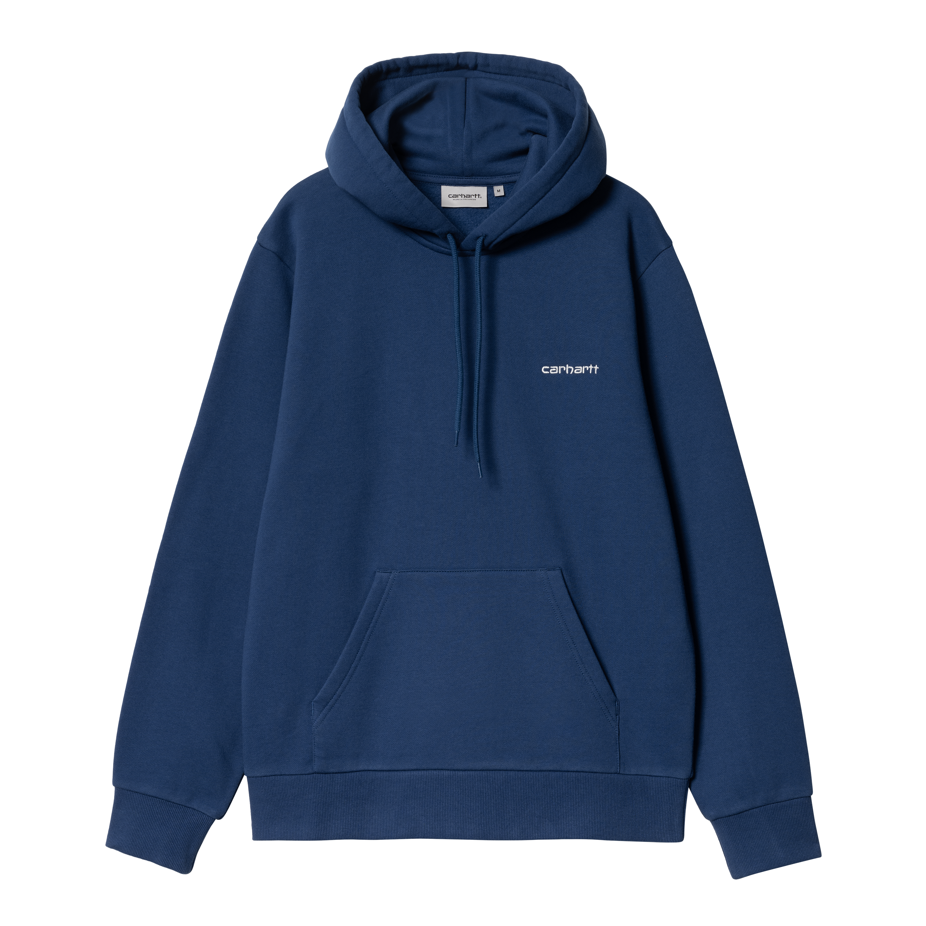 Carhartt WIP Hooded Script Embroidery Sweat in Blu