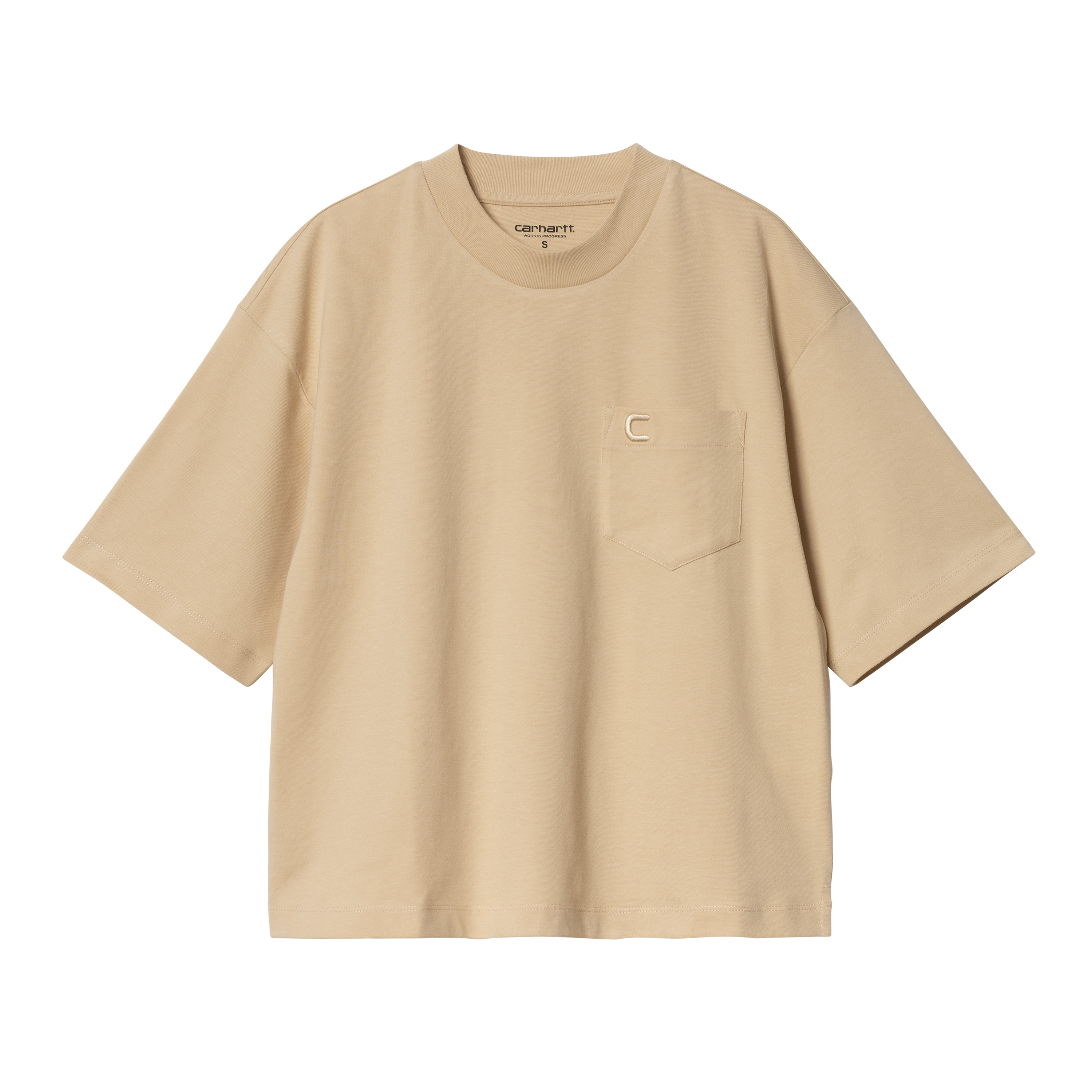 Carhartt WIP Women’s Short Sleeve Colber T-Shirt in Beige