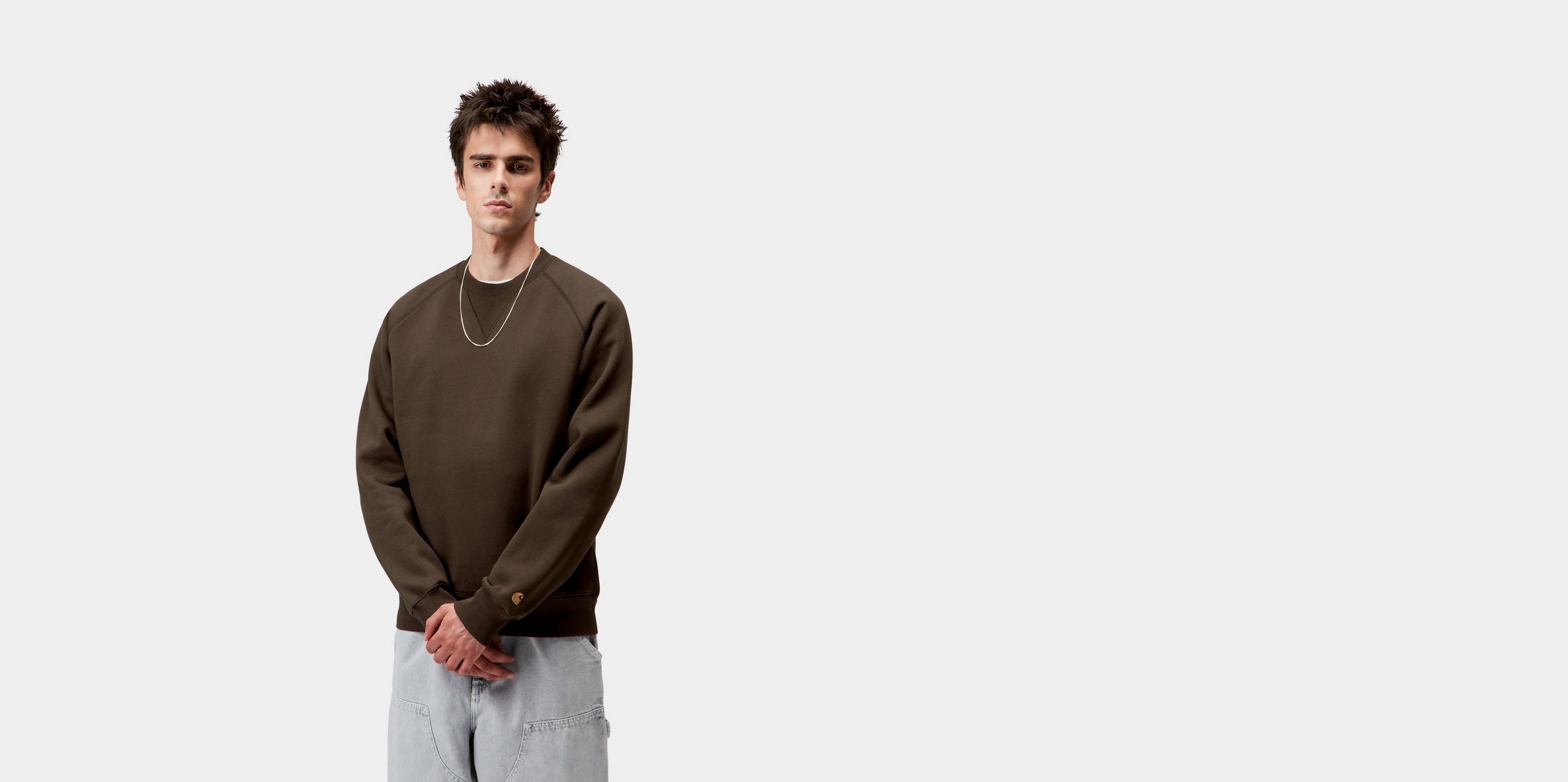 Carhartt WIP Chase Sweatshirt, Tobacco / Gold | Official Online Store