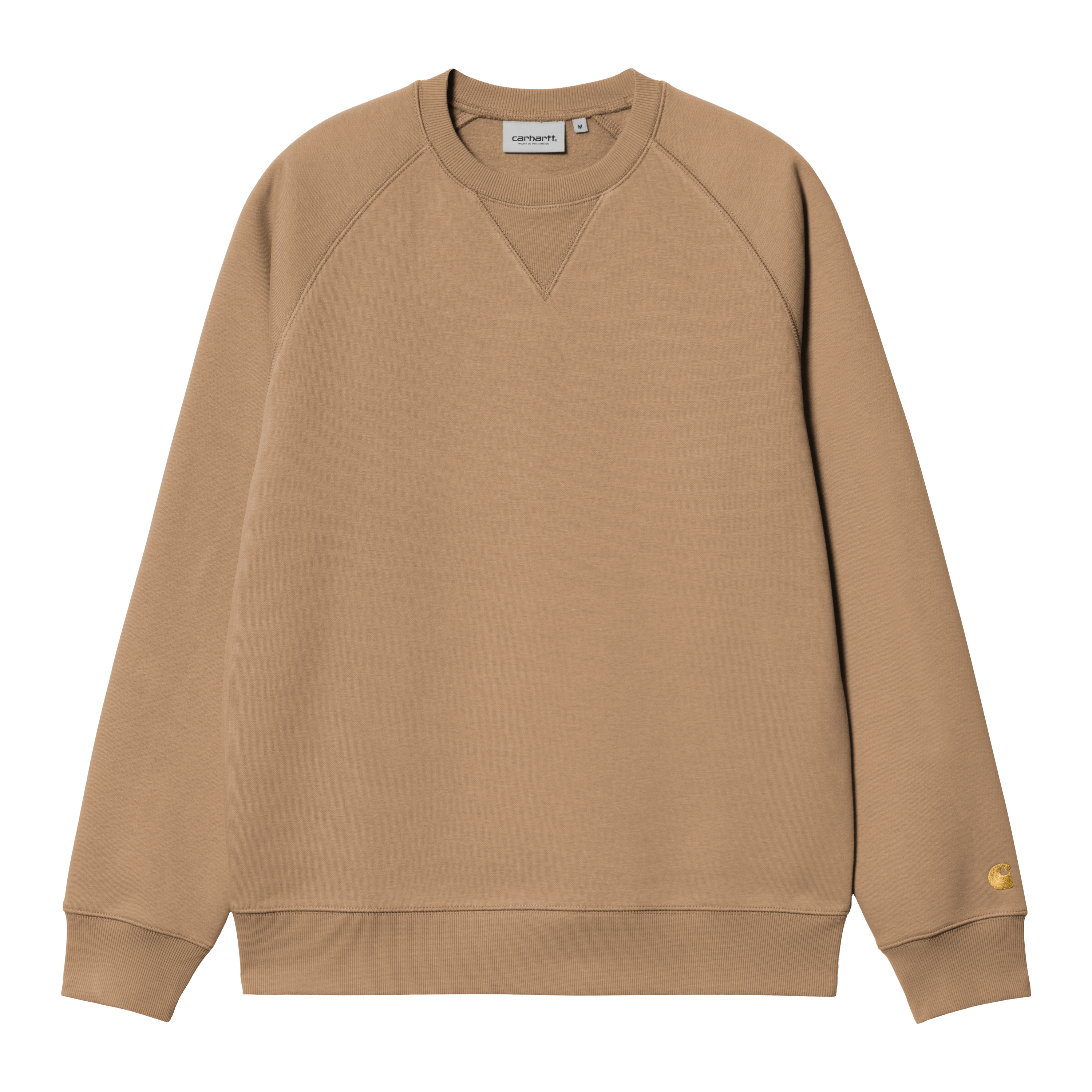 Carhartt wip chase half zip sweat in khak new arrivals