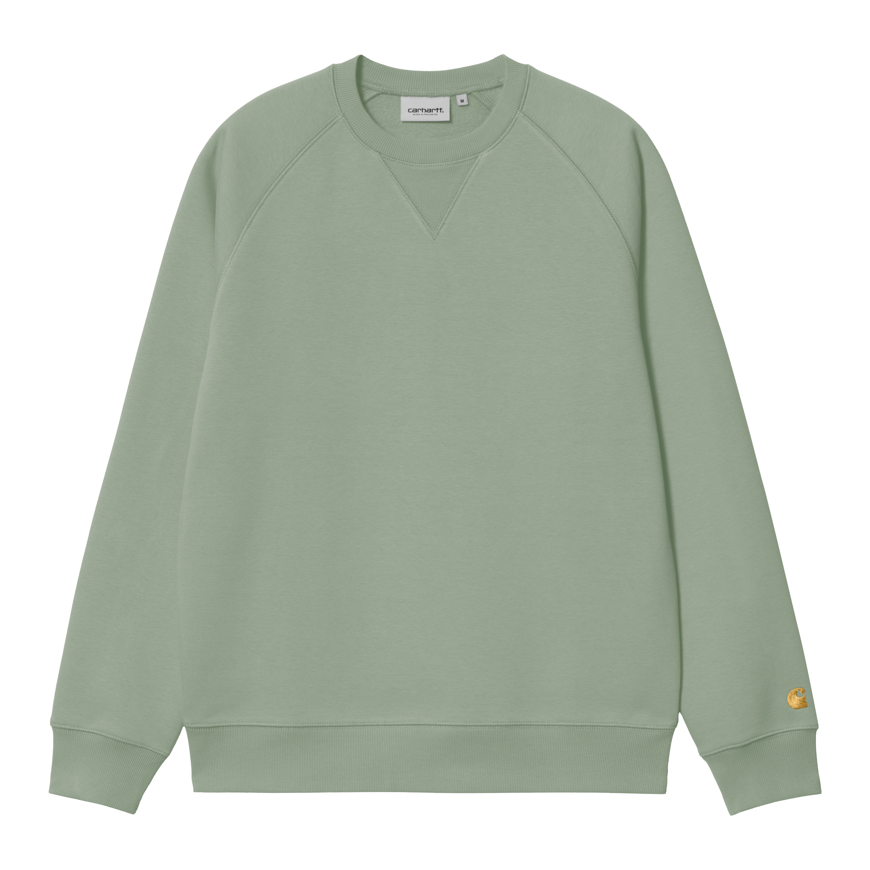 Carhartt WIP Chase Sweatshirt Frosted Green Gold Official Online Store