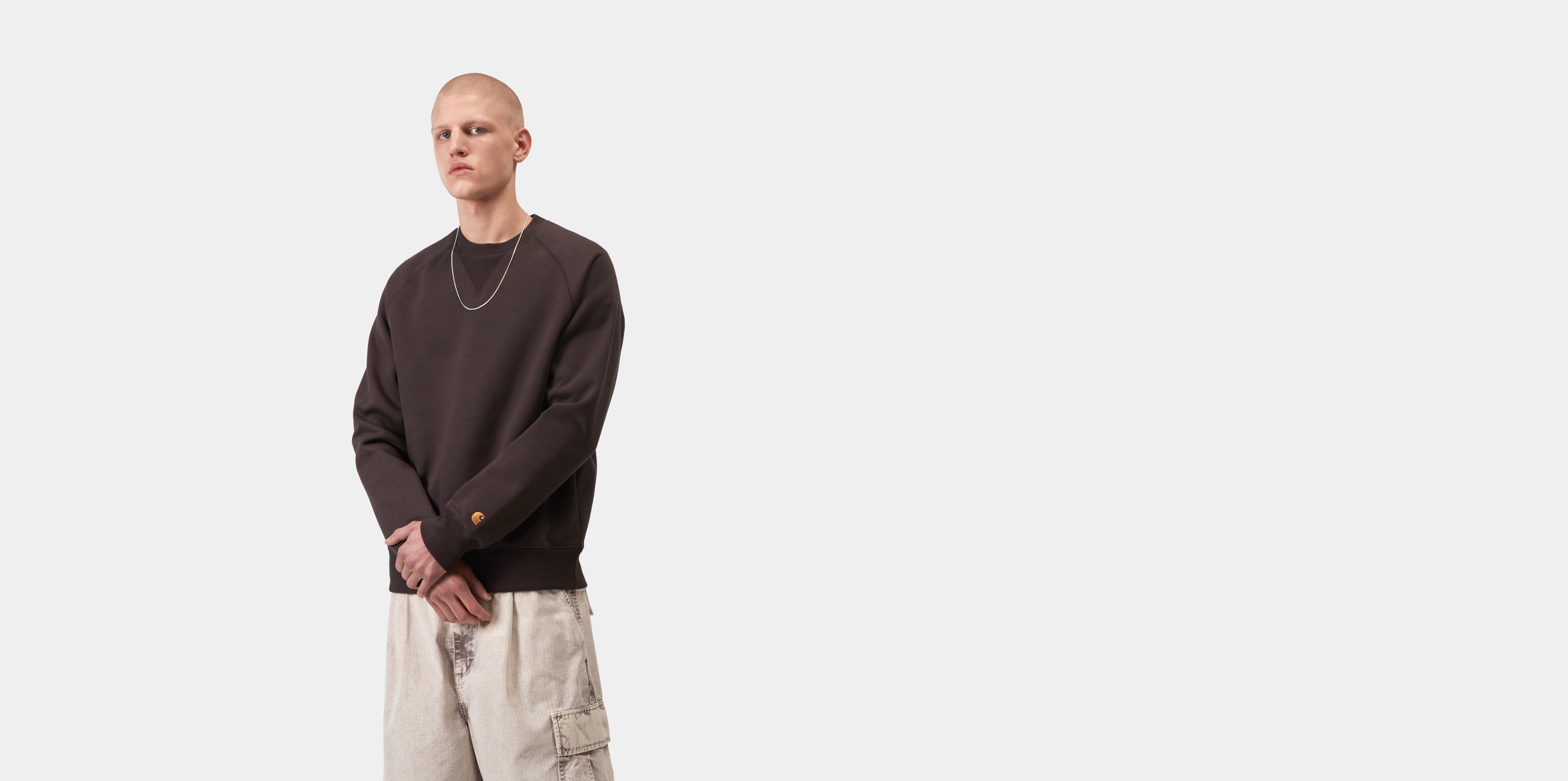 Carhartt WIP Chase Sweatshirt Shale / Gold | brown|red | L | Men