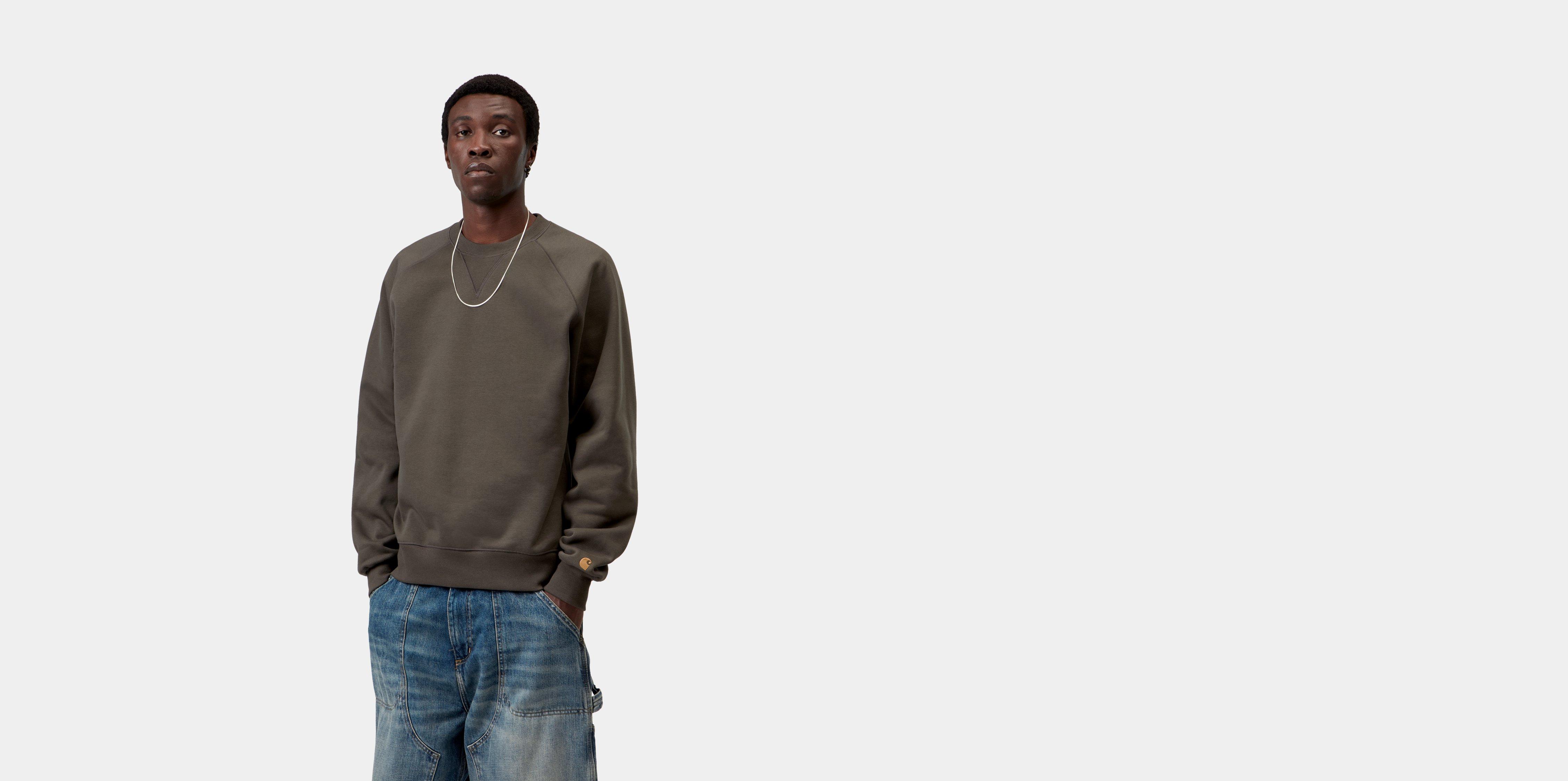 Carhartt WIP Chase Sweatshirt Shungite / Gold | black | XL | Men