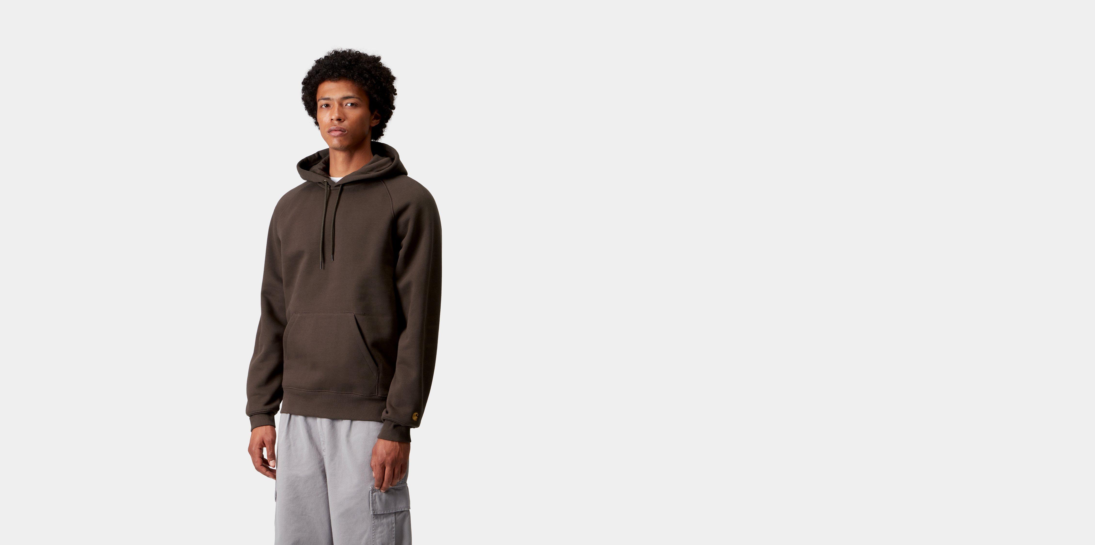 Carhartt WIP Hooded Chase Sweatshirt Tobacco / Gold | brown | S | Men