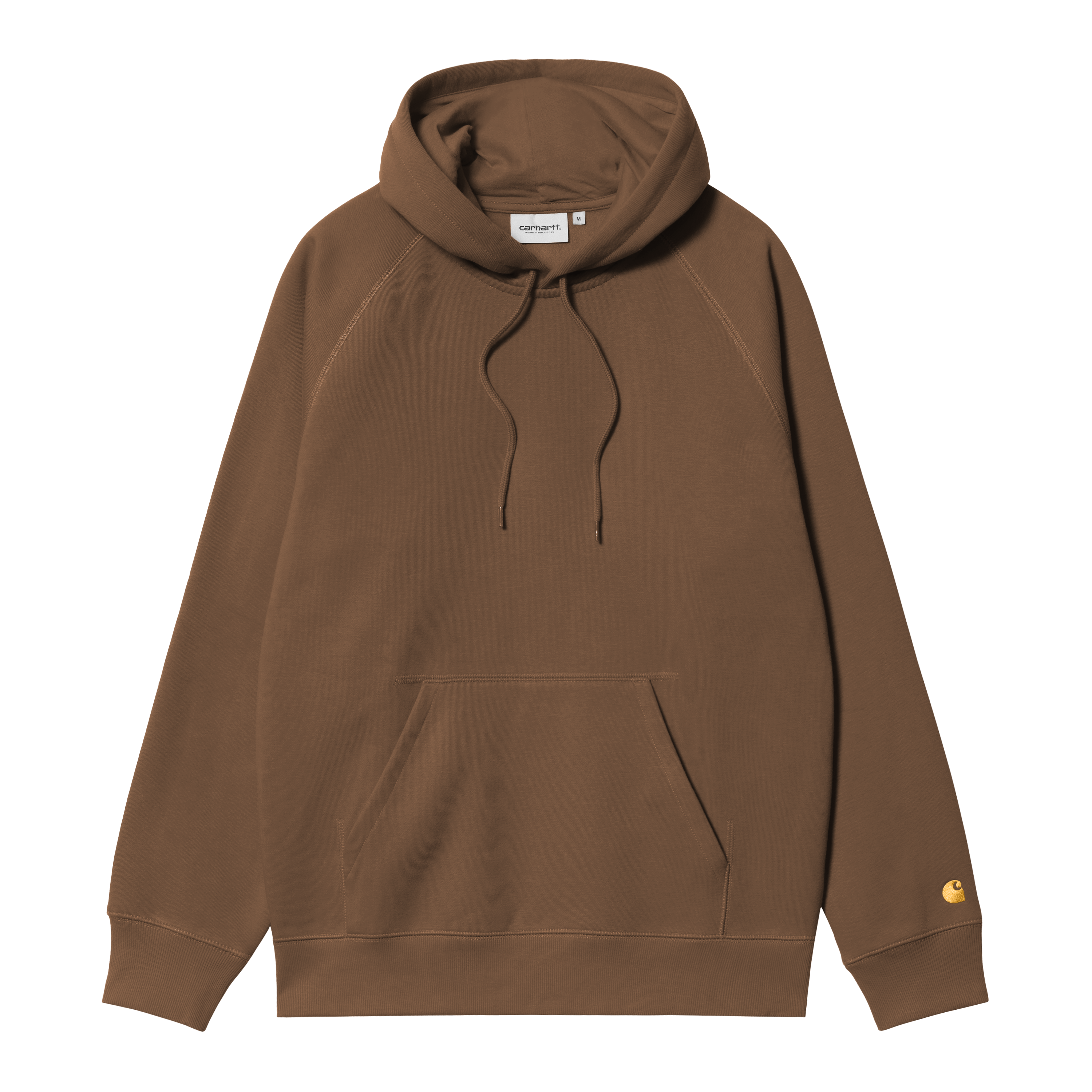 Carhartt WIP Hooded Chase Sweatshirt in Marrone