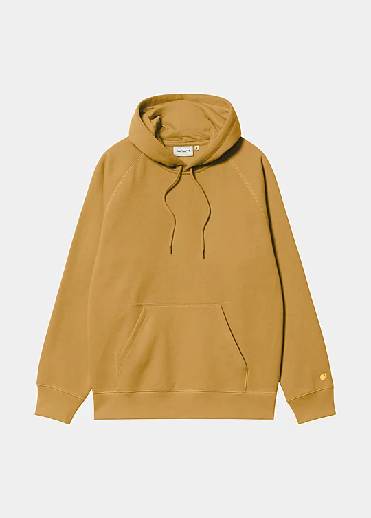 Carhartt WIP Hooded Chase Sweat in Giallo