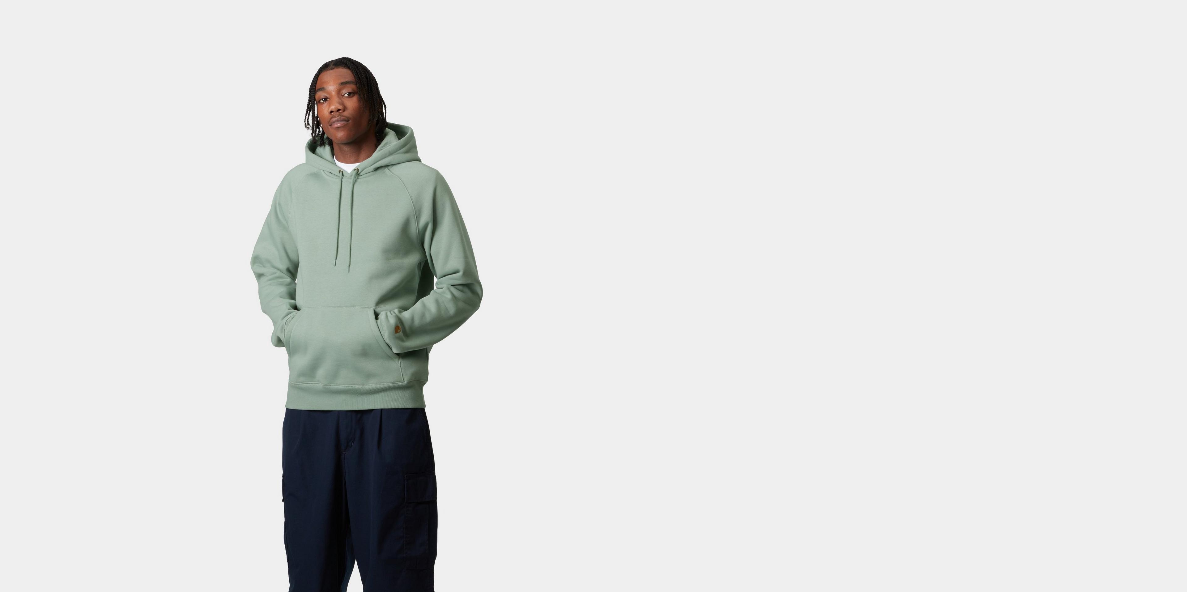 【送料&関税込】Carhartt Hooded Chase Sweat Sage Green iIYtL23oGxiuFgluF5lf_I033661-
