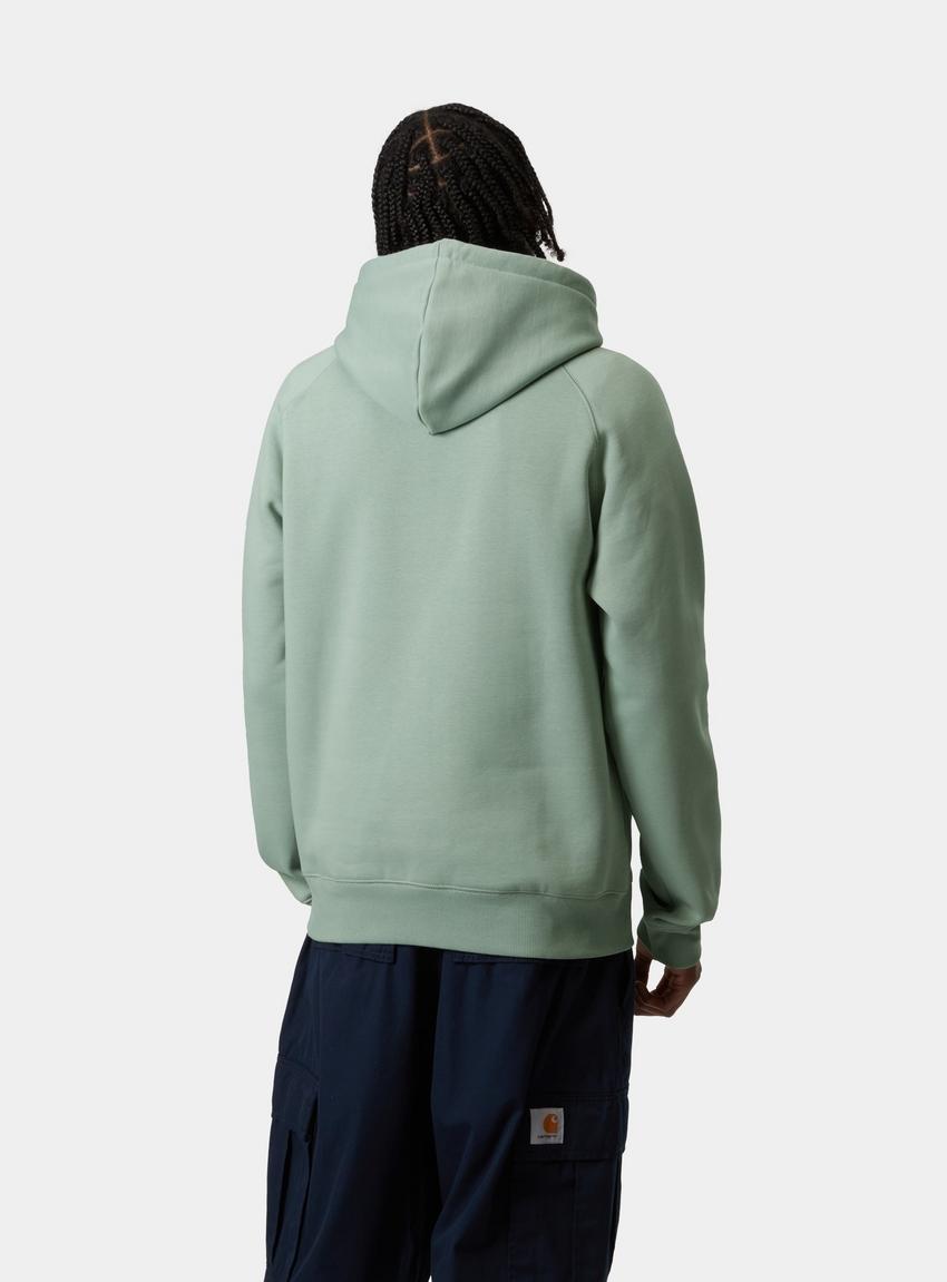 【送料&関税込】Carhartt Hooded Chase Sweat Dark Green Carhartt WIP Hooded Chase Sweatshirt, Frosted Green / Gold