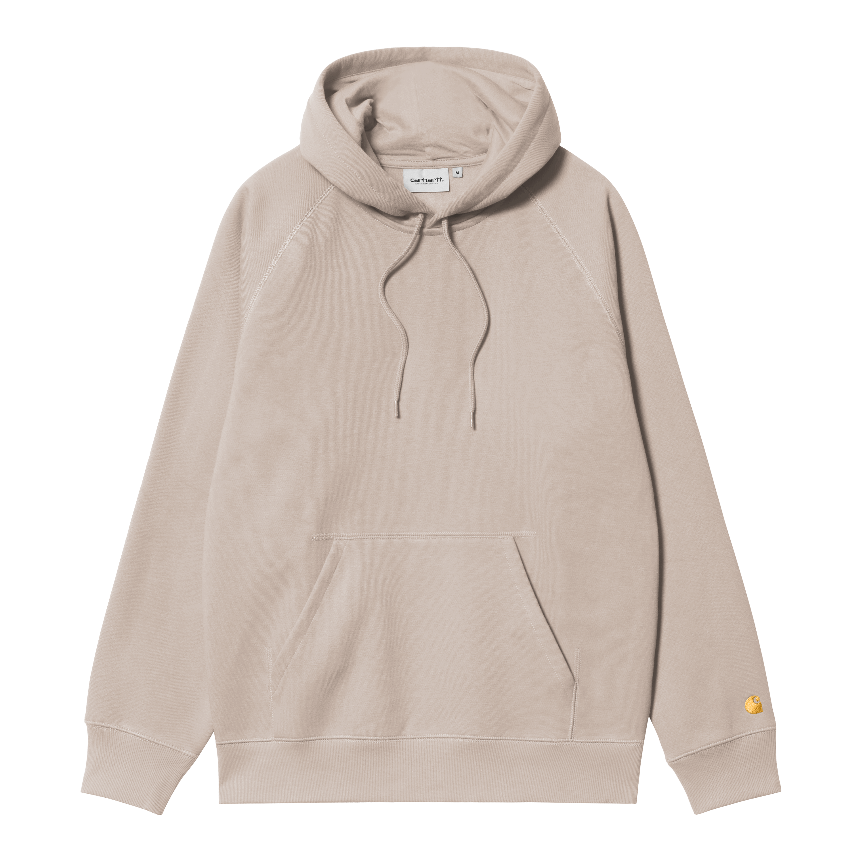 Carhartt WIP Hooded Chase Sweatshirt in Beige