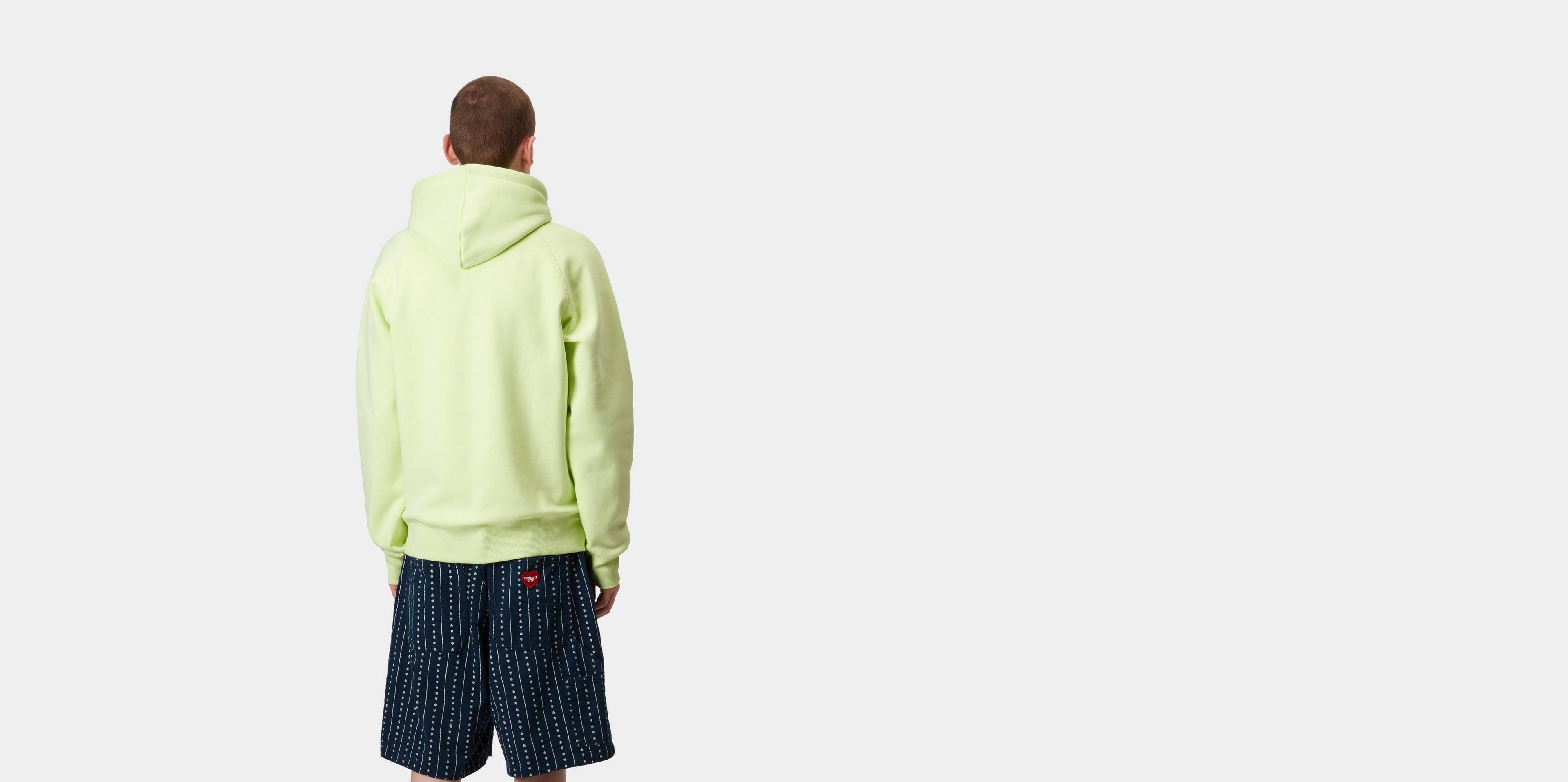 【送料&関税込】Carhartt Hooded Chase Sweat Sage Green Carhartt WIP Hooded Chase Sweatshirt, Frosted Green / Gold