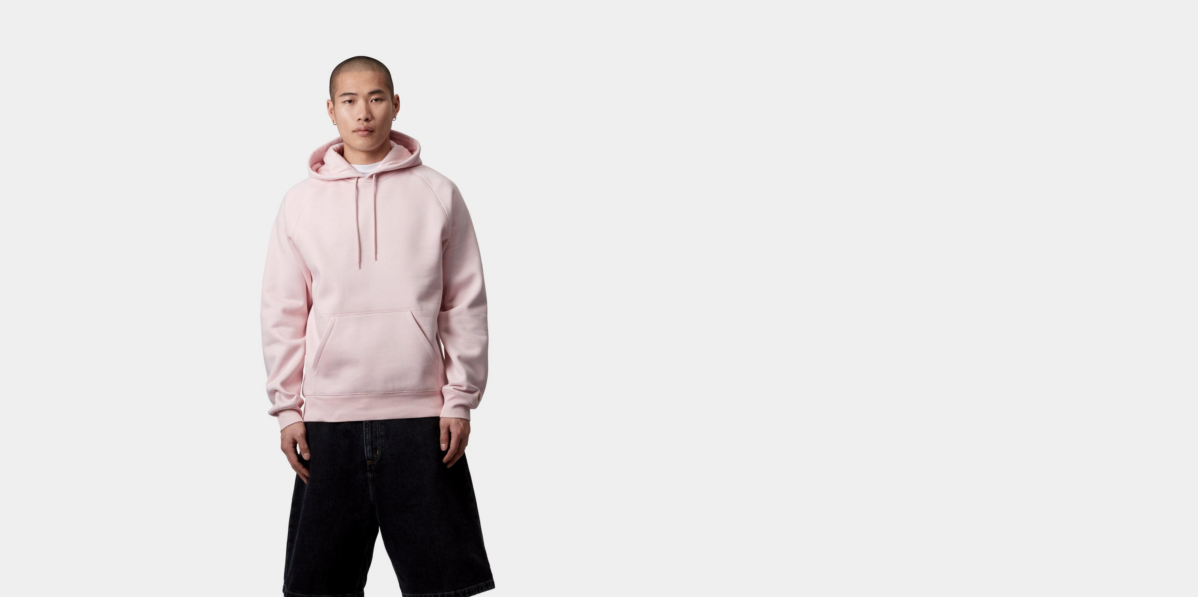 【carhartt】\"Hooded Chase\"フードチェイスフーディ/Dusky Pink Carhartt WIP - Hooded Chase Sweatshirt in Dusky Pink